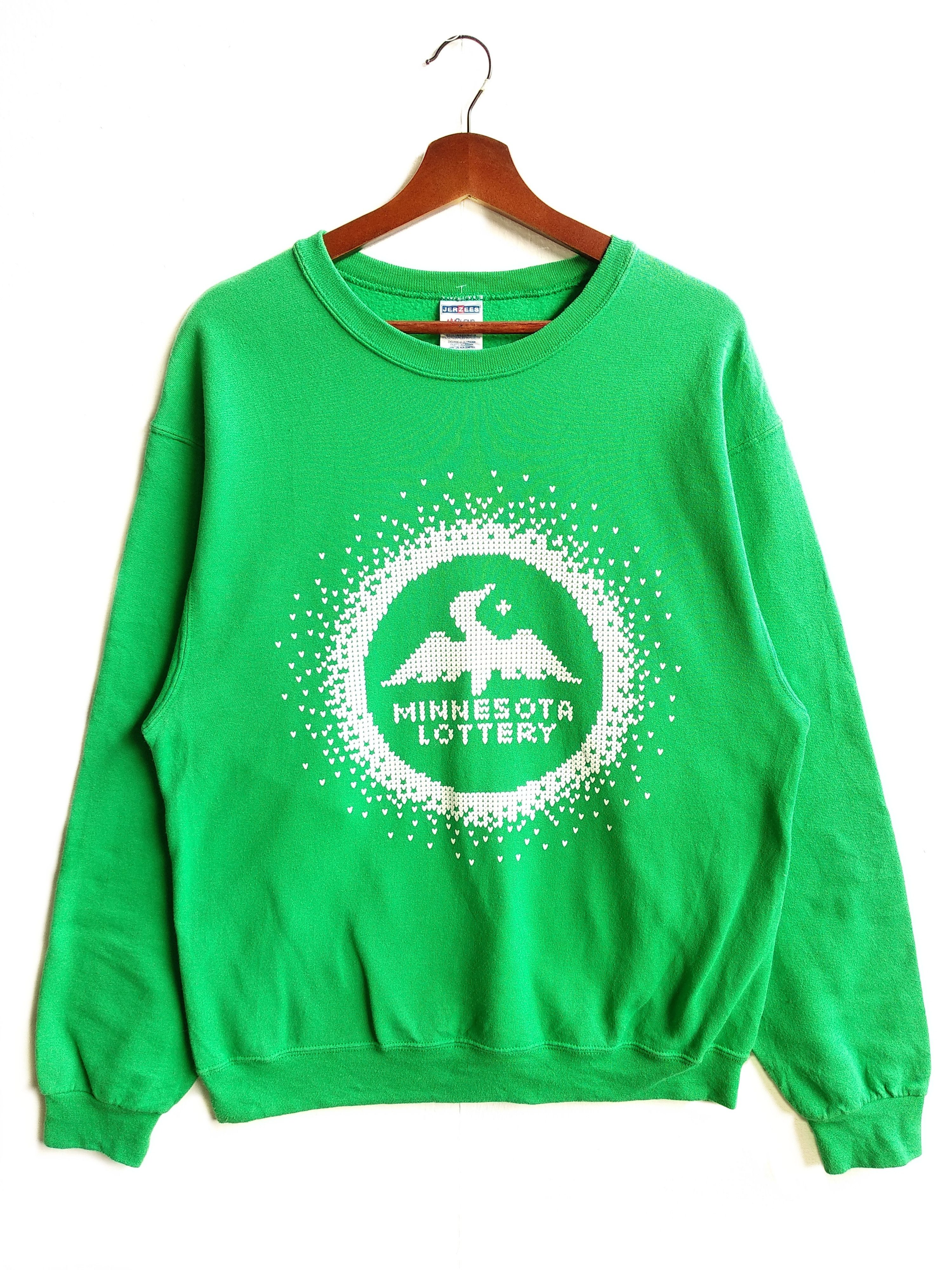Jerzees Vintage Jerzees Minnesota Lottery Sweatshirt,Size M Size US M / EU 48-50 / 2 - 1 Thumbnail