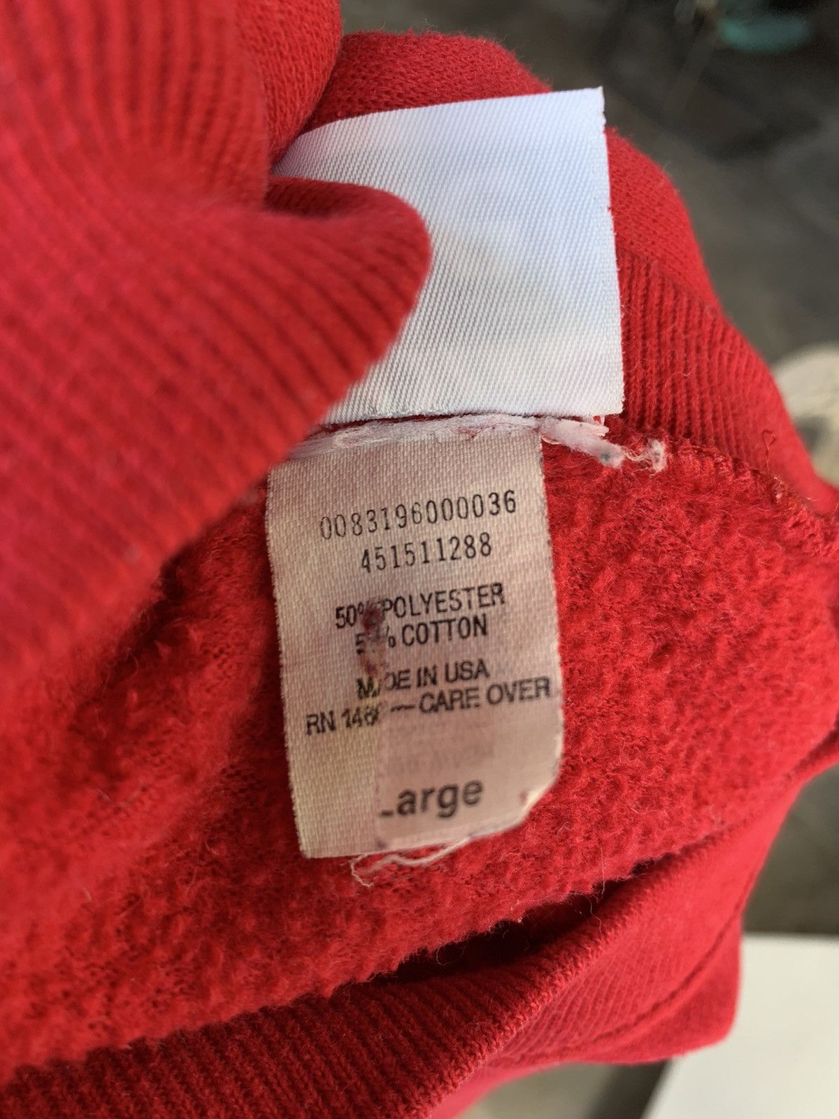Lee Vintage 90s Lee NFA Wildcats Sweatshirt/Size L/Red Colour Size US L / EU 52-54 / 3 - 5 Thumbnail