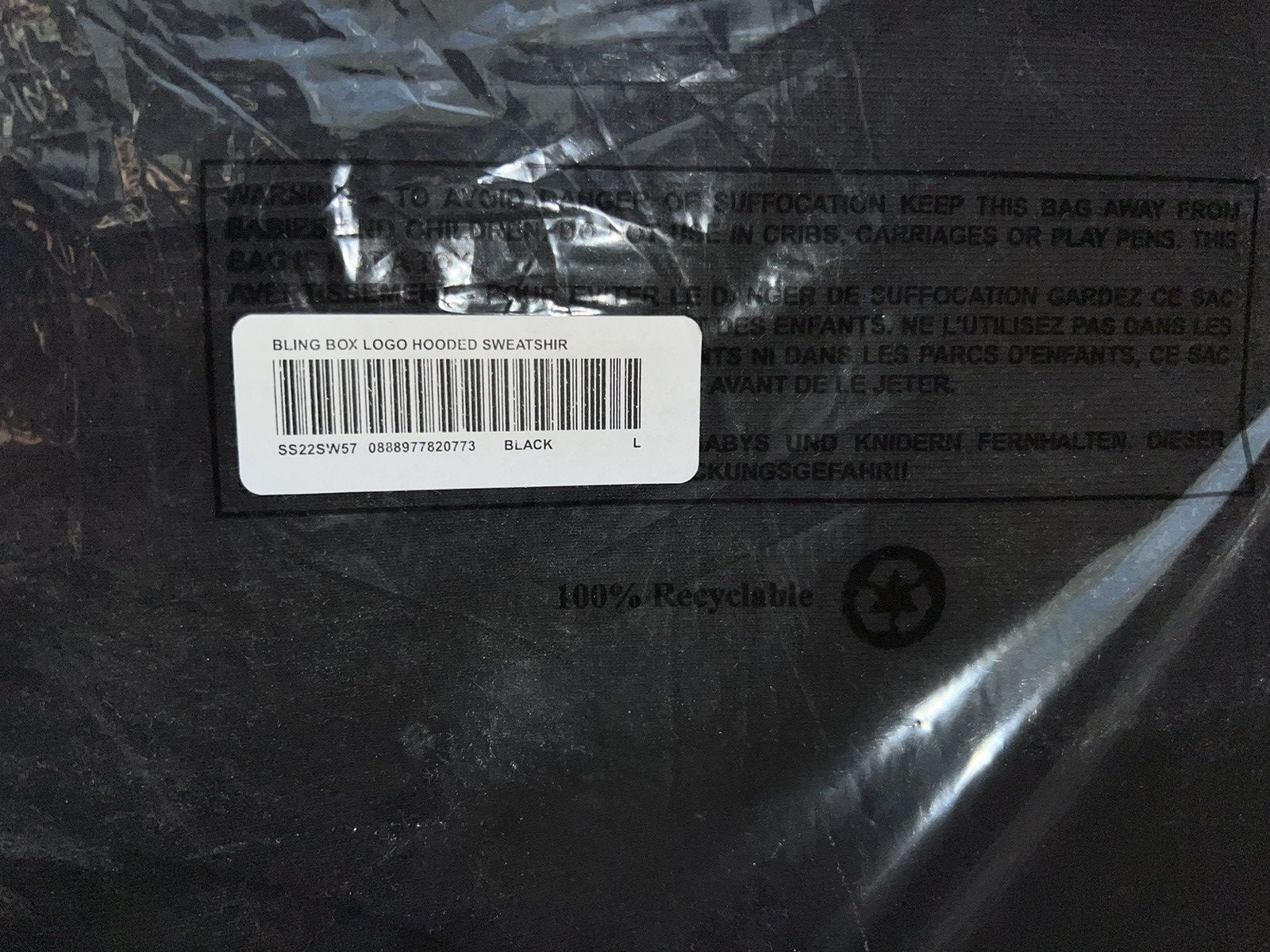Supreme Supreme Bling Box Logo Hoodie SS22 Size US L / EU 52-54 / 3 - 5 Thumbnail