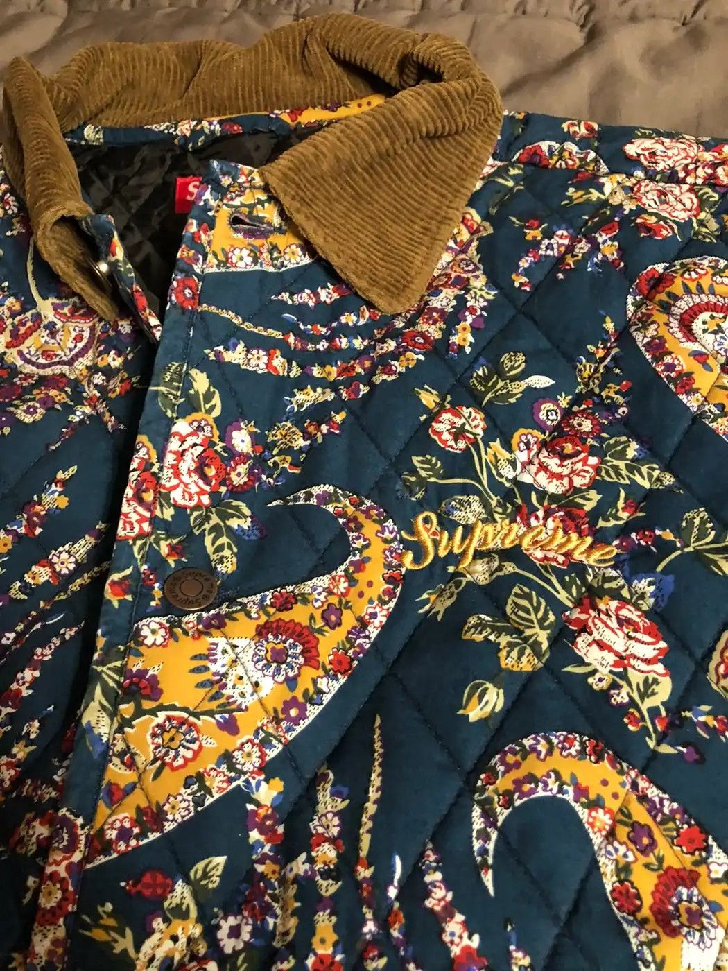 Supreme Supreme Quilted Paisley Jacket Size US L / EU 52-54 / 3 - 13 Thumbnail