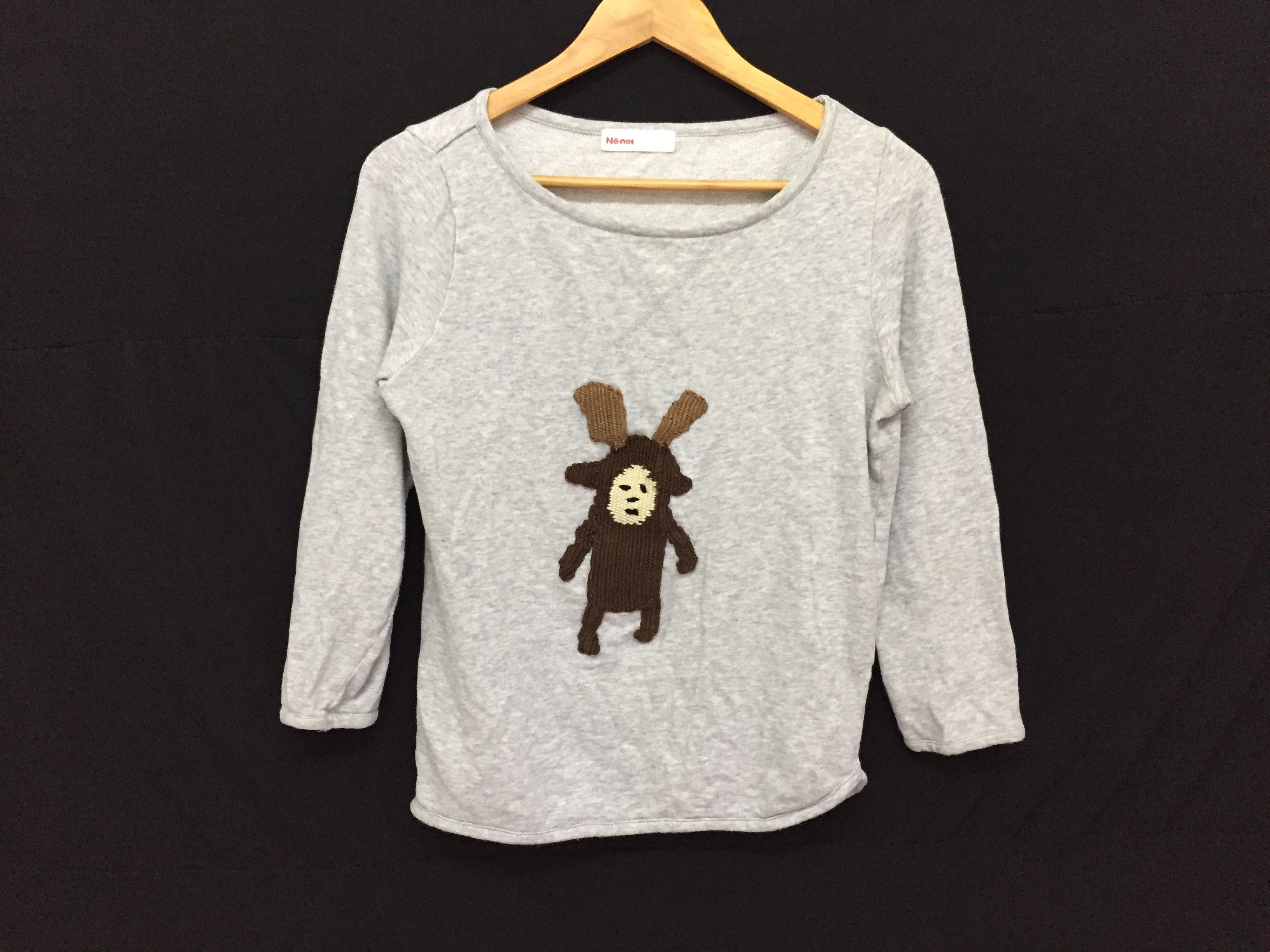 Ne-Net 3D embroidered deer costume cartoon sweatshirt Size M / US 6-8 / IT 42-44 - 3 Thumbnail