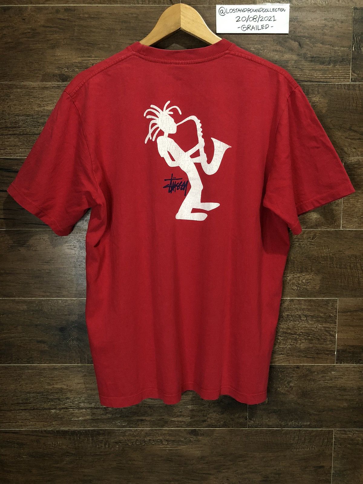 Stussy × Vintage Vintage 90s Stussy Saxophone Trumpet Made In USA Size US L / EU 52-54 / 3 - 1 Thumbnail