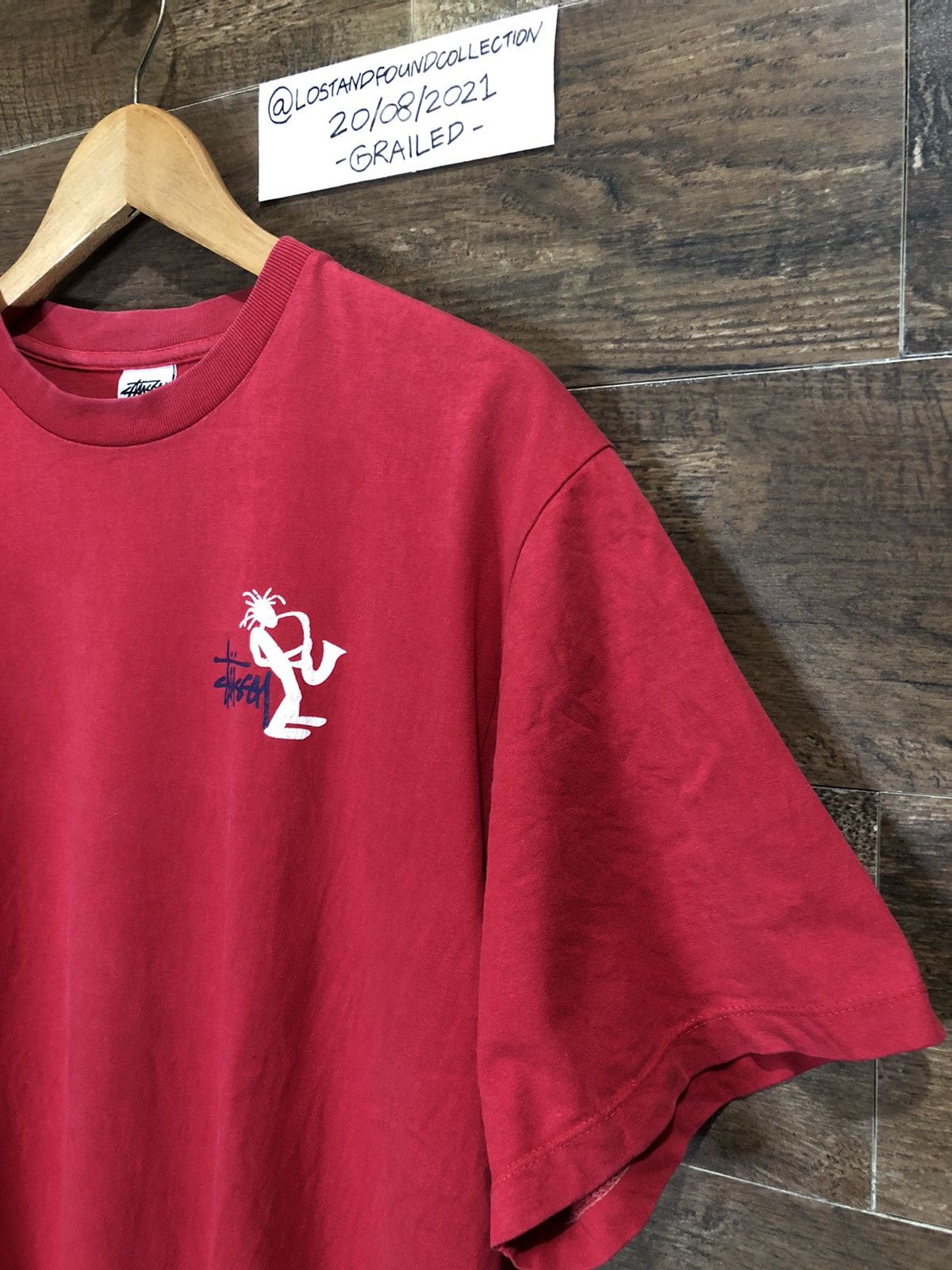 Stussy × Vintage Vintage 90s Stussy Saxophone Trumpet Made In USA Size US L / EU 52-54 / 3 - 4 Thumbnail