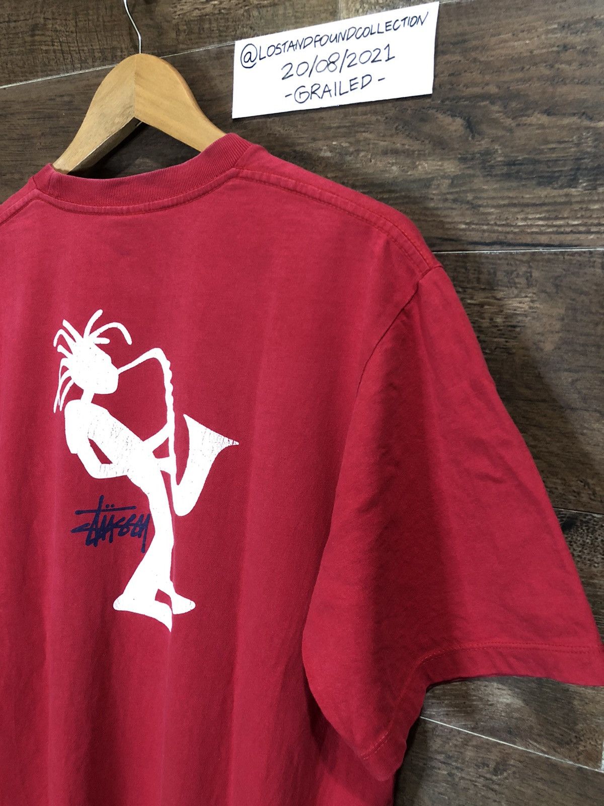 Stussy × Vintage Vintage 90s Stussy Saxophone Trumpet Made In USA Size US L / EU 52-54 / 3 - 5 Thumbnail