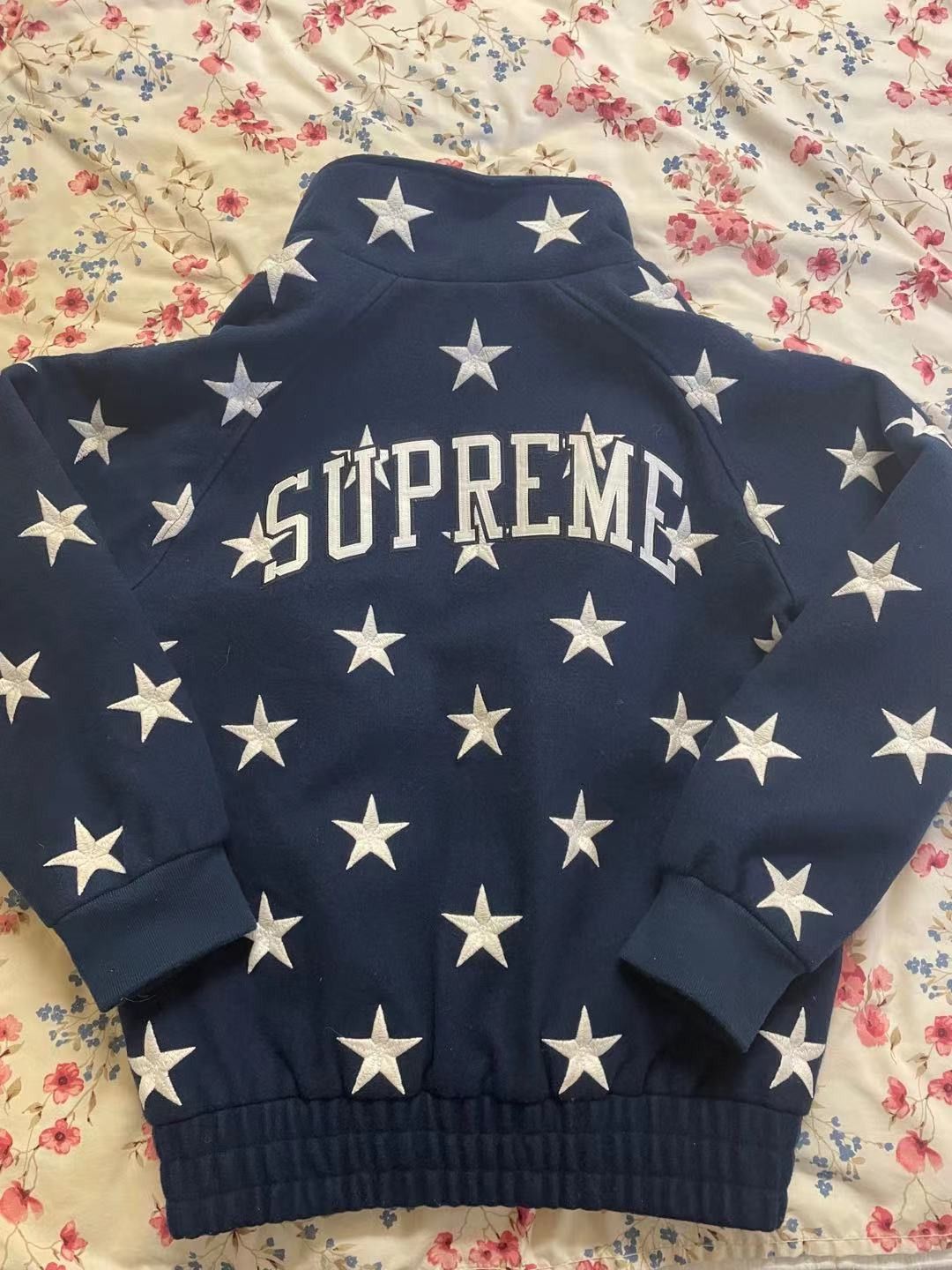 Supreme *Rare*Supreme FW16 Stars Zip Stadium Jacket Navy size L Size US L / EU 52-54 / 3 - 3 Thumbnail