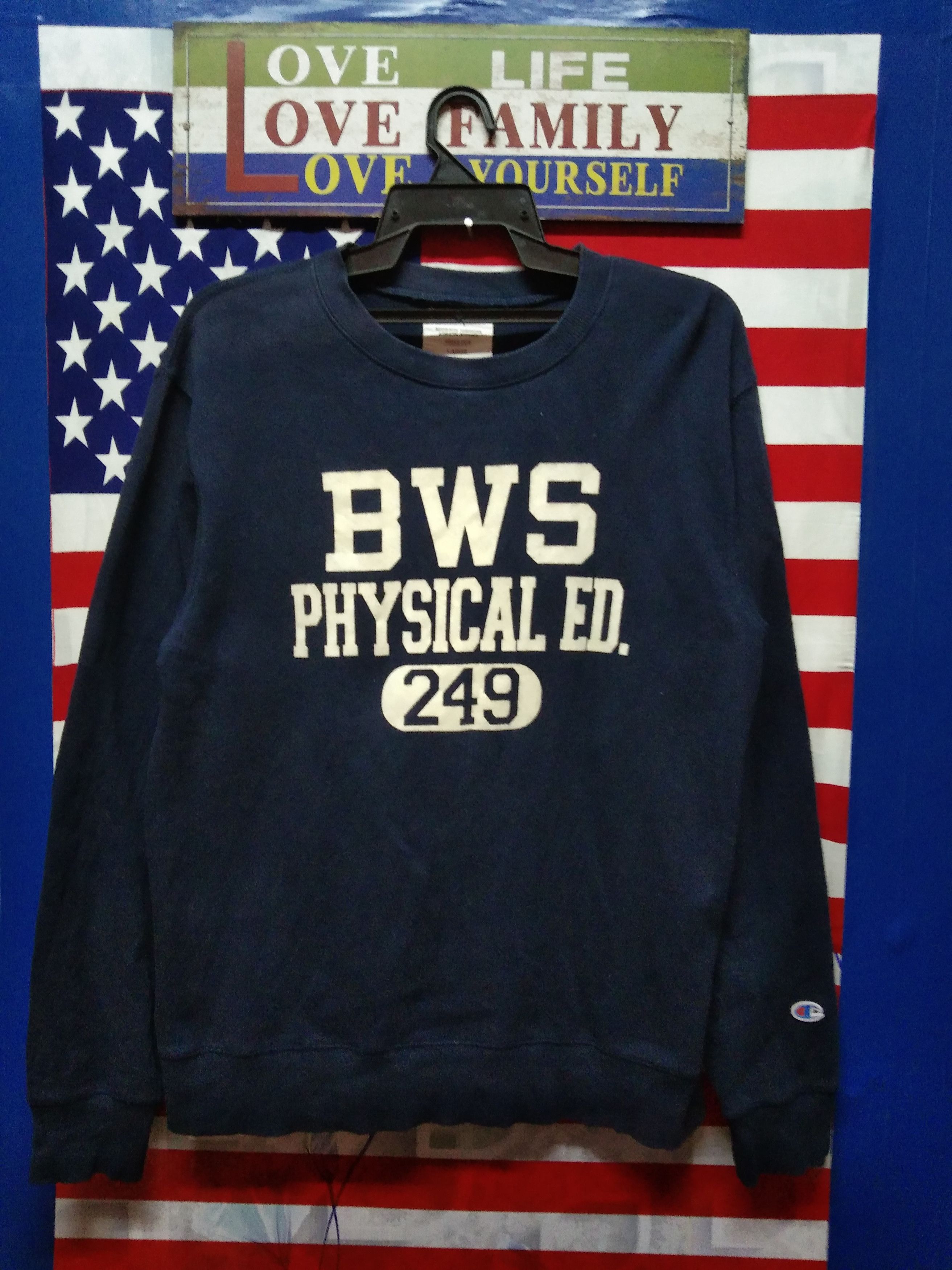 VINTAGE BWS PHYSICAL ED. 249 CHAMPION SWEATSHIRT