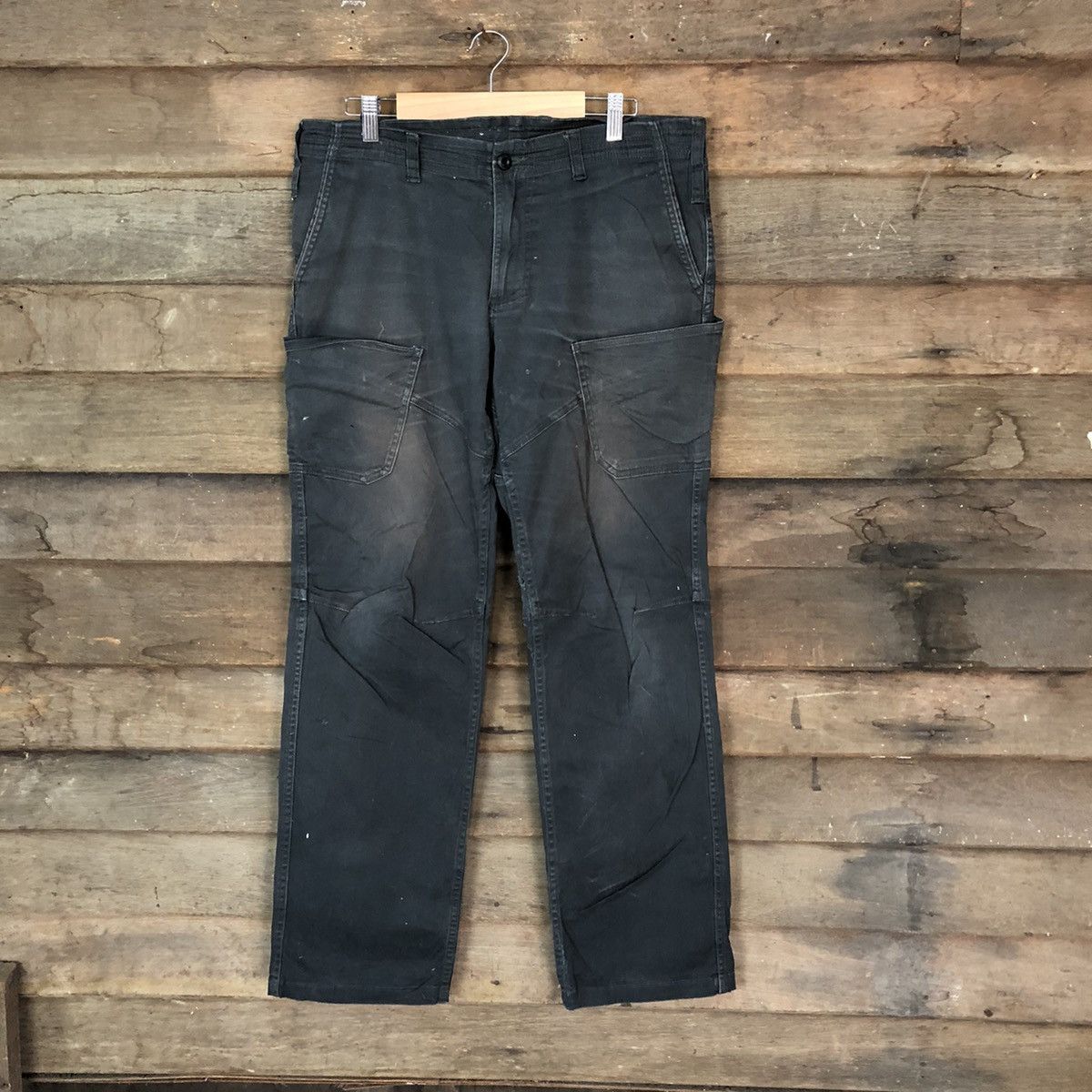 Japanese Brand Glodiotors Dark Blue Cargo multi pocket tactical Pants #7071 Size US 32 / EU 48 - 1 Thumbnail
