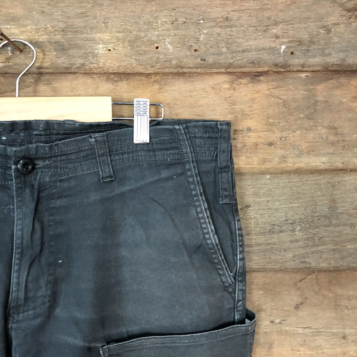 Japanese Brand Glodiotors Dark Blue Cargo multi pocket tactical Pants #7071 Size US 32 / EU 48 - 5 Thumbnail