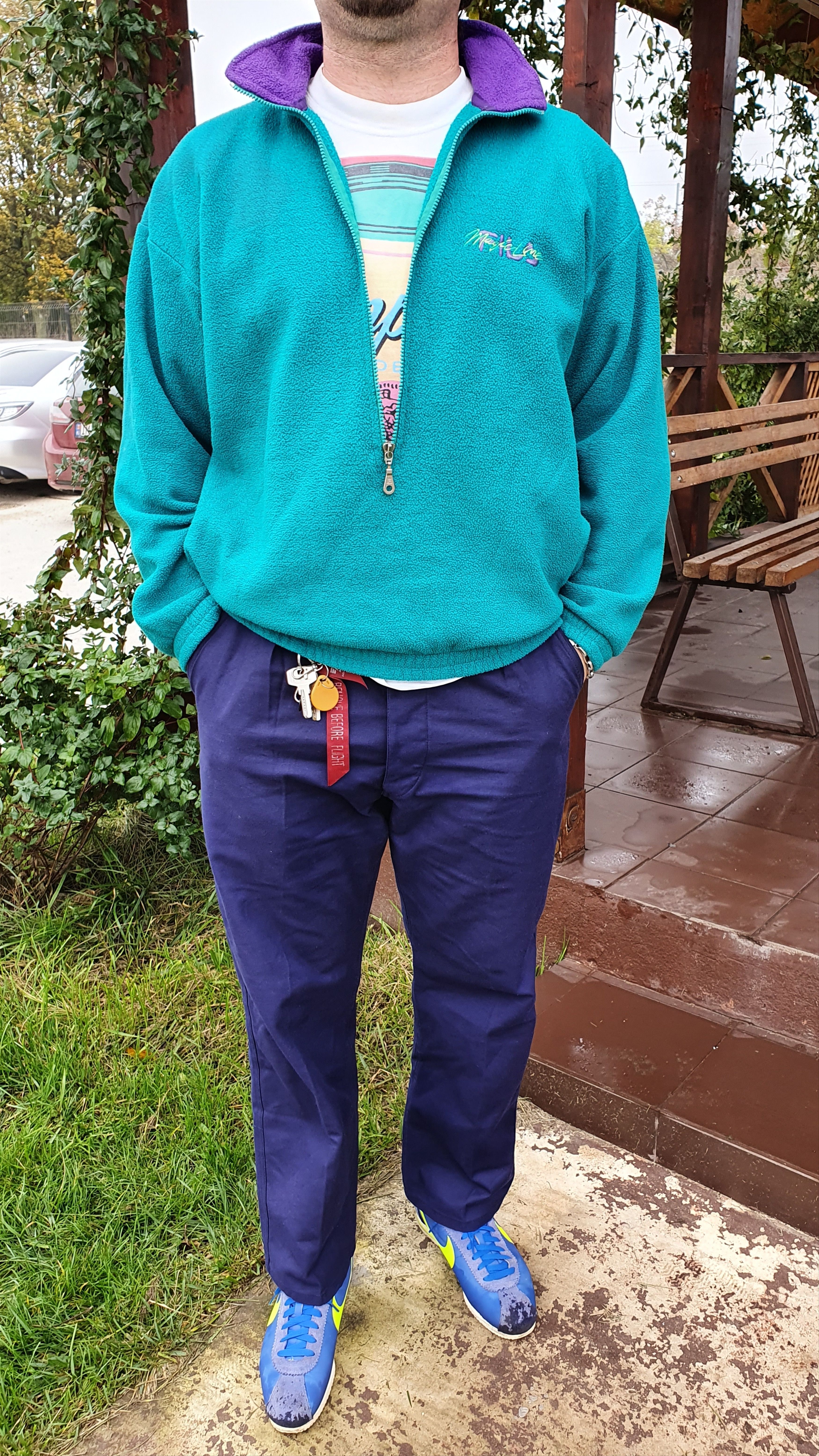 Le Laboureur × Vetra × Vintage Moleskin 50s Vintage St James Worker Pants Navy Size US 32 / EU 48 - 2 Thumbnail