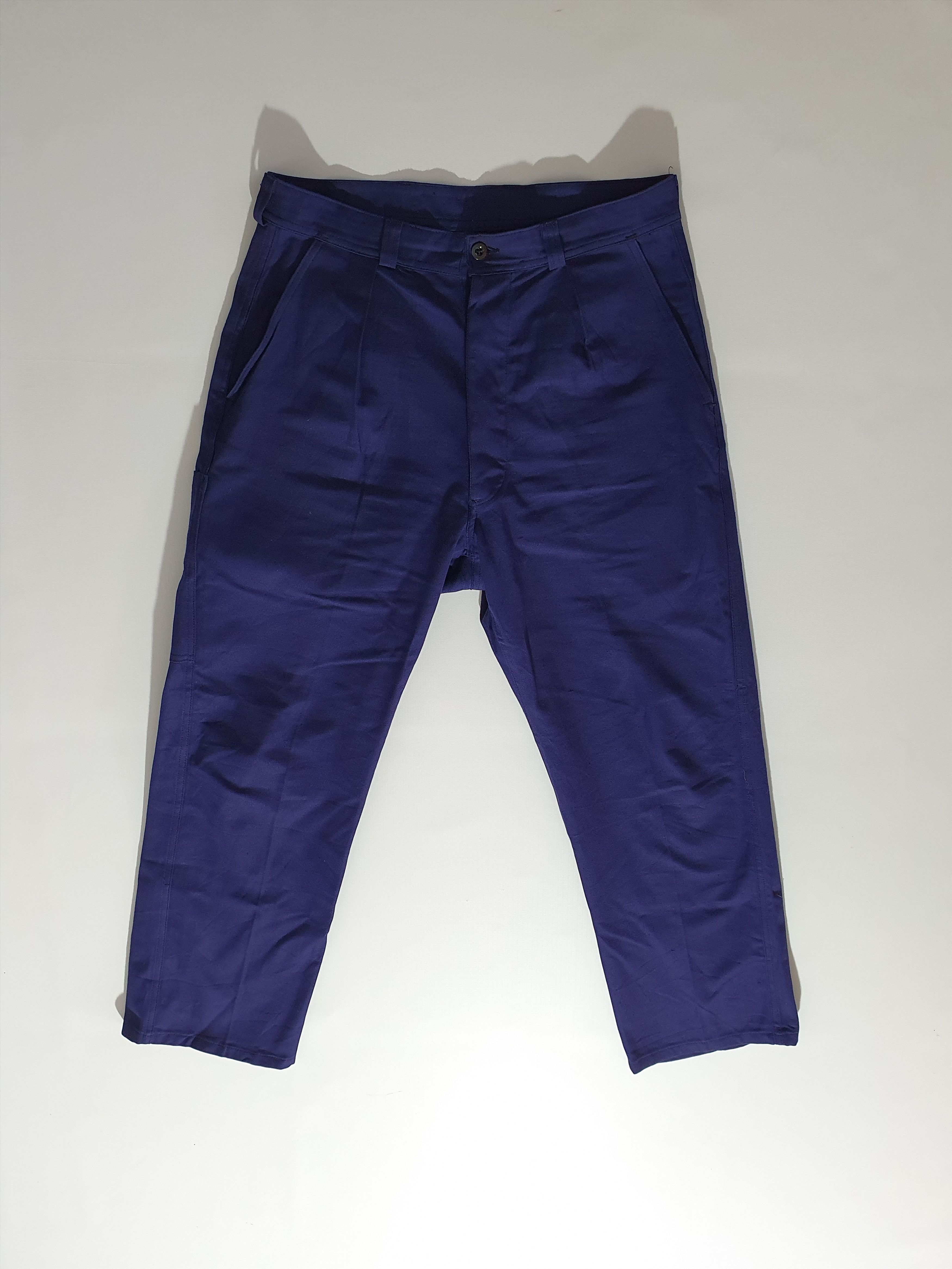 Le Laboureur × Vetra × Vintage Moleskin 50s Vintage St James Worker Pants Navy Size US 32 / EU 48 - 7 Thumbnail