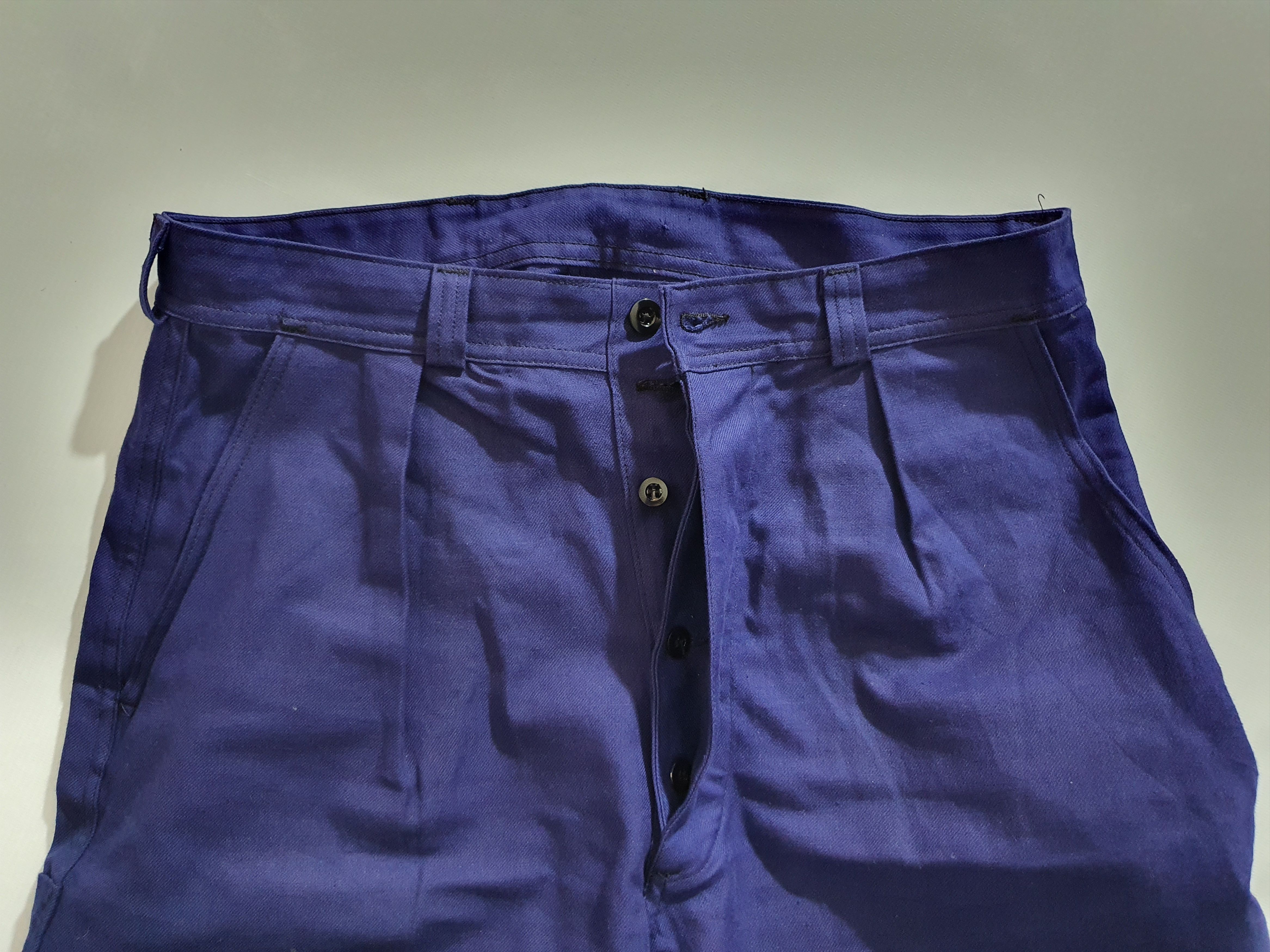 Le Laboureur × Vetra × Vintage Moleskin 50s Vintage St James Worker Pants Navy Size US 32 / EU 48 - 5 Thumbnail
