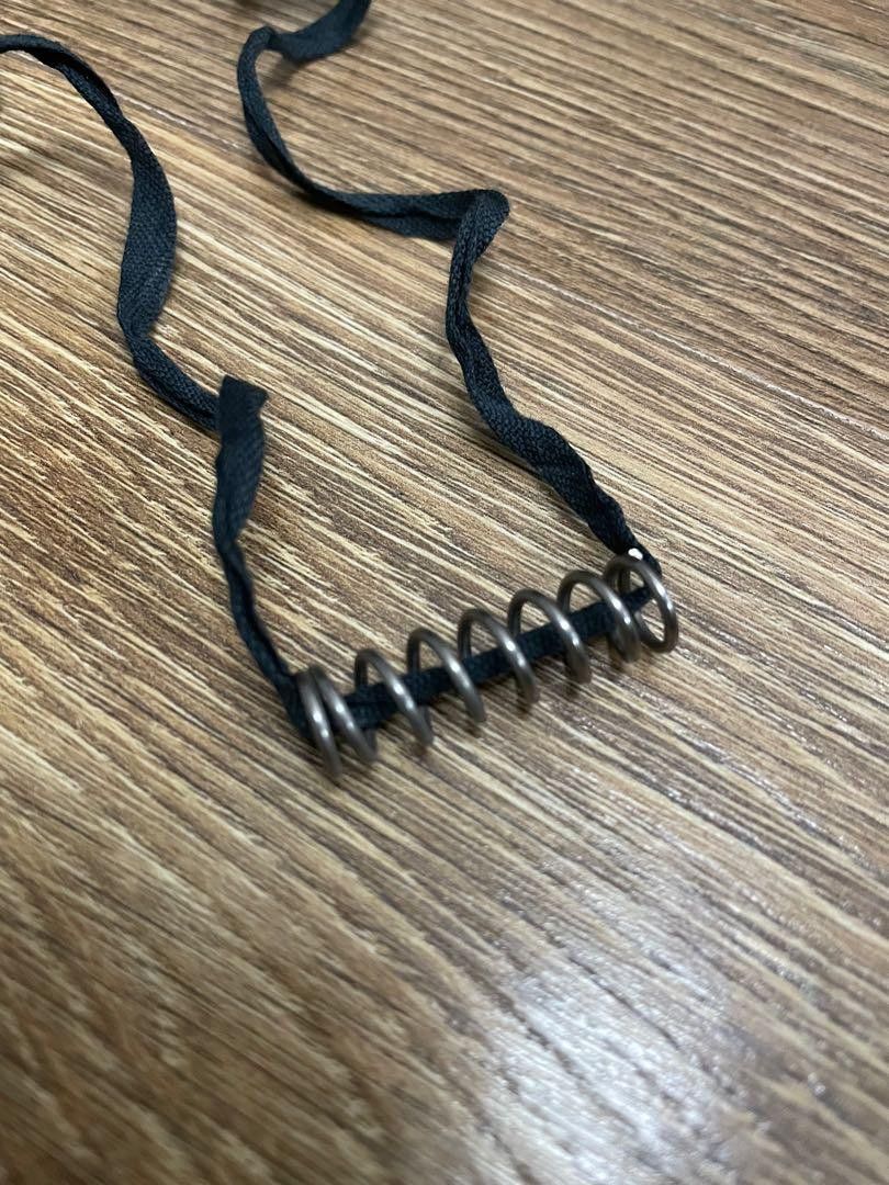 image of Undercover Mechanical Spring Necklace in Black, Men's