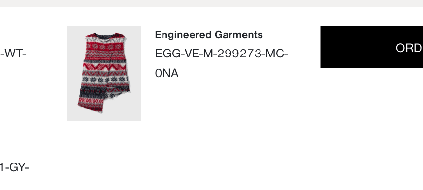 Engineered Garments Engineered Garments Wrap Knit Vest Multicolor Free Size Size US L / EU 52-54 / 3 - 9 Thumbnail