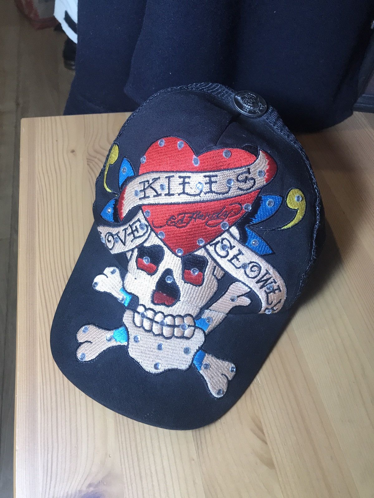 Ed Hardy FINAL PRICE Ed Hardy vintage black trucker hat Size ONE SIZE - 2 Thumbnail