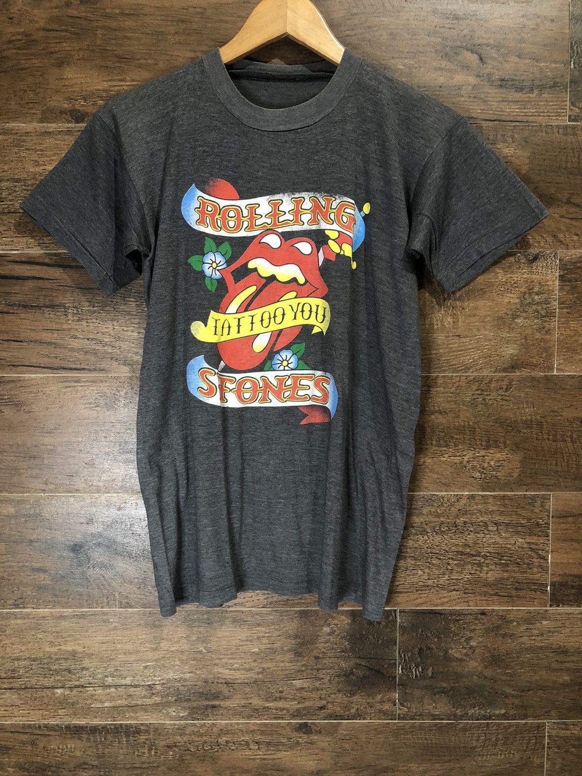 Band Tees × Vintage Vintage 80s Rolling Stones Tattoo You Tour Shirt Paper Thin Size US S / EU 44-46 / 1 - 2 Thumbnail