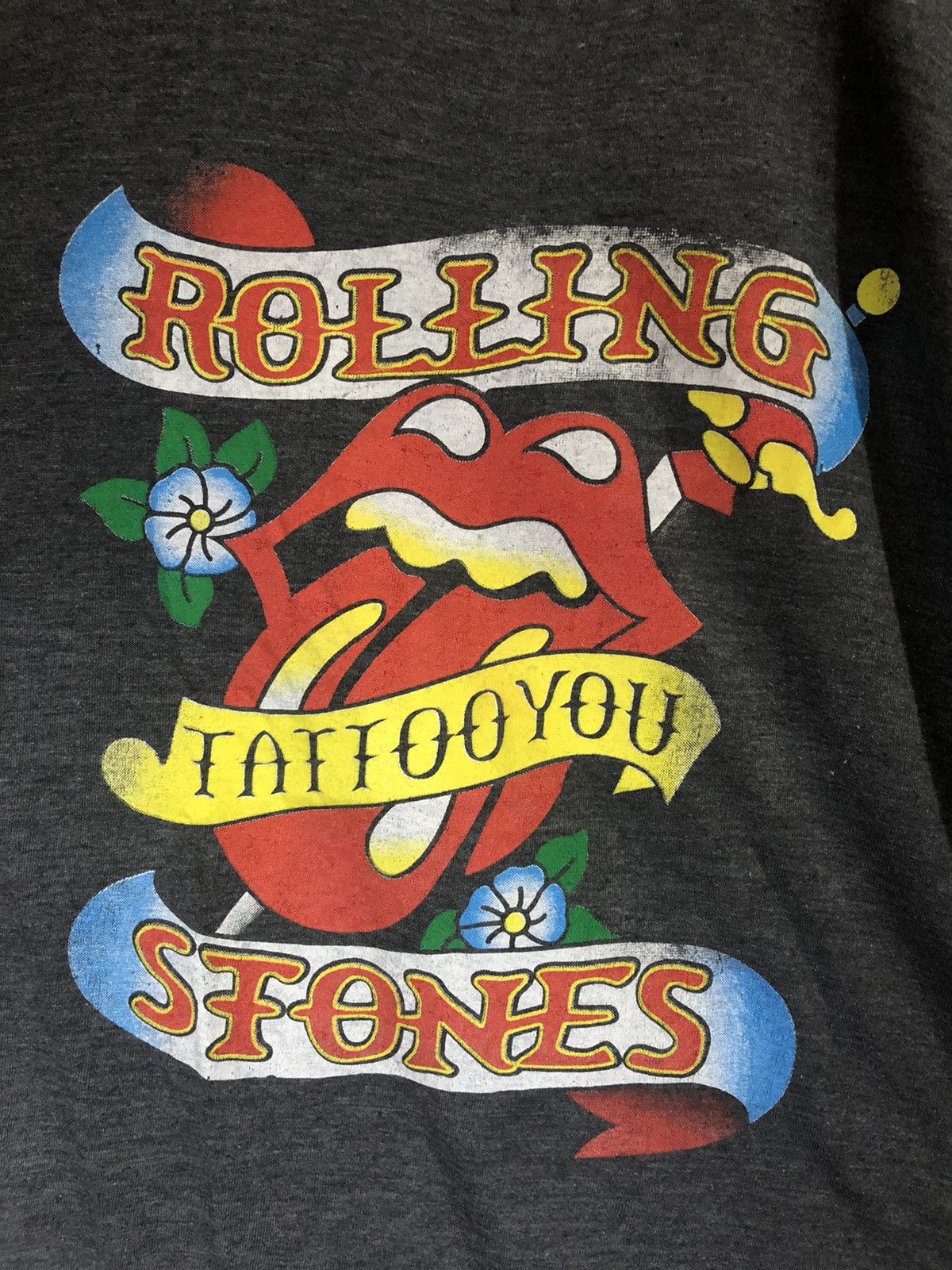 Band Tees × Vintage Vintage 80s Rolling Stones Tattoo You Tour Shirt Paper Thin Size US S / EU 44-46 / 1 - 4 Thumbnail