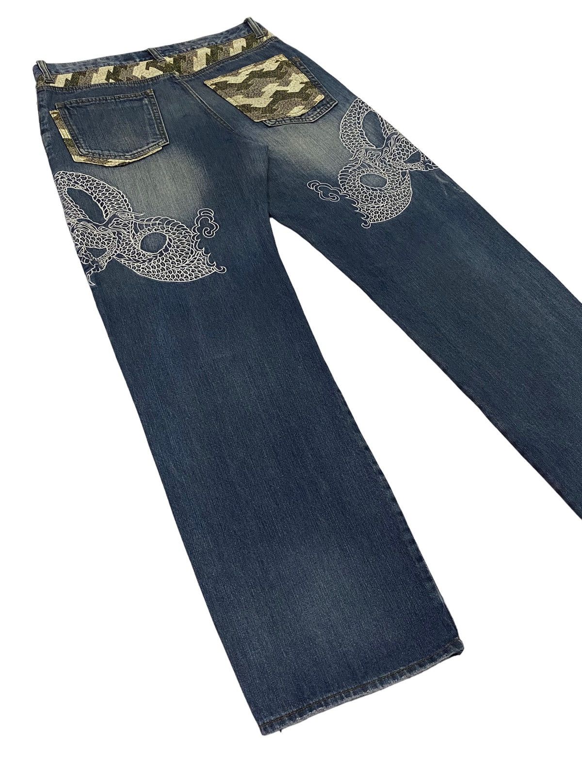 Japanese Brand Japanese Brand Embroidery Dragon Denim Pants Size US 34 / EU 50 - 20 Thumbnail