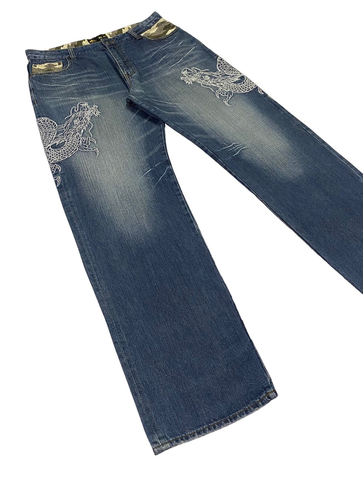 Japanese Brand Japanese Brand Embroidery Dragon Denim Pants Size US 34 / EU 50 - 19 Thumbnail