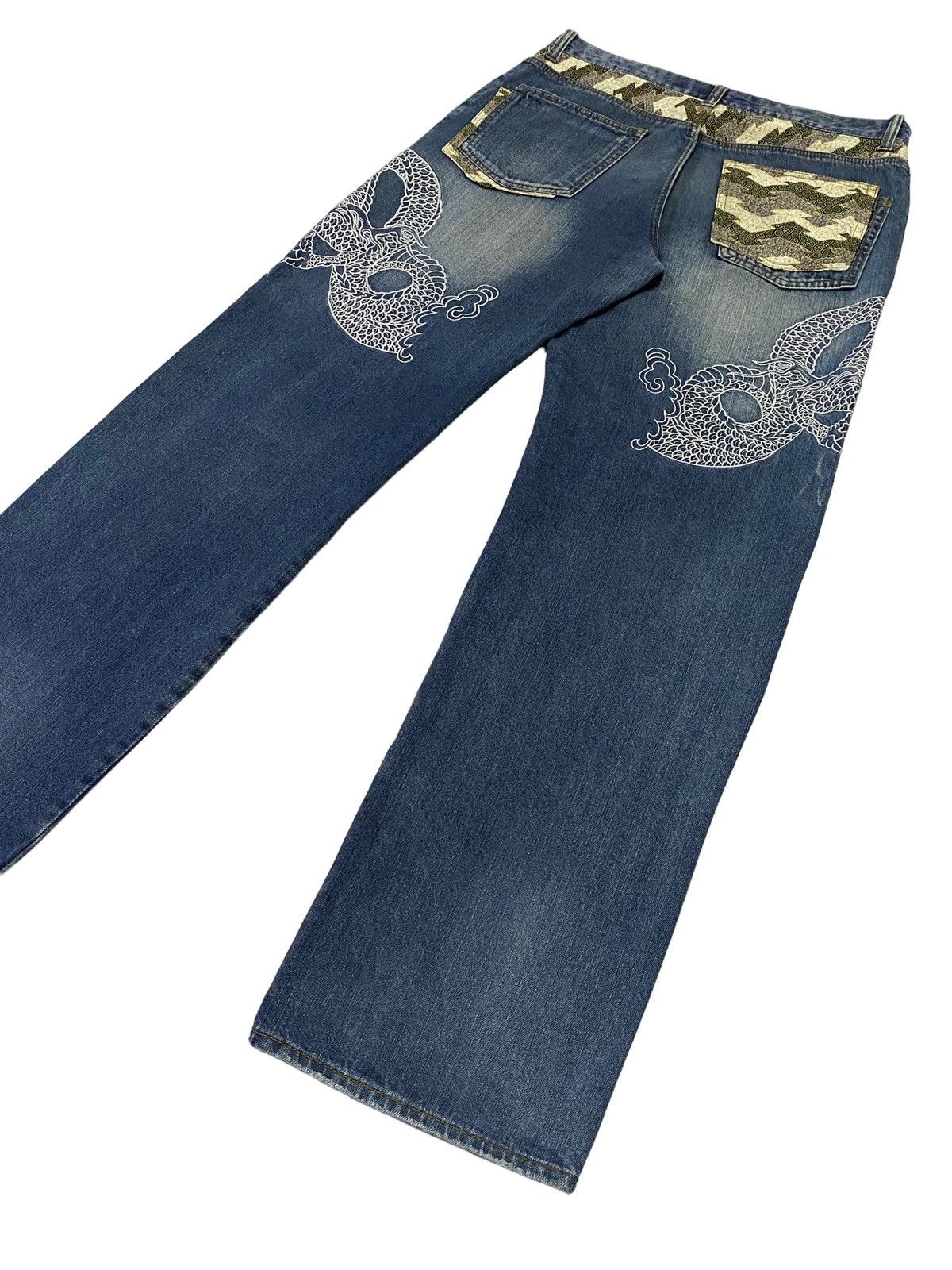 Japanese Brand Japanese Brand Embroidery Dragon Denim Pants Size US 34 / EU 50 - 18 Thumbnail