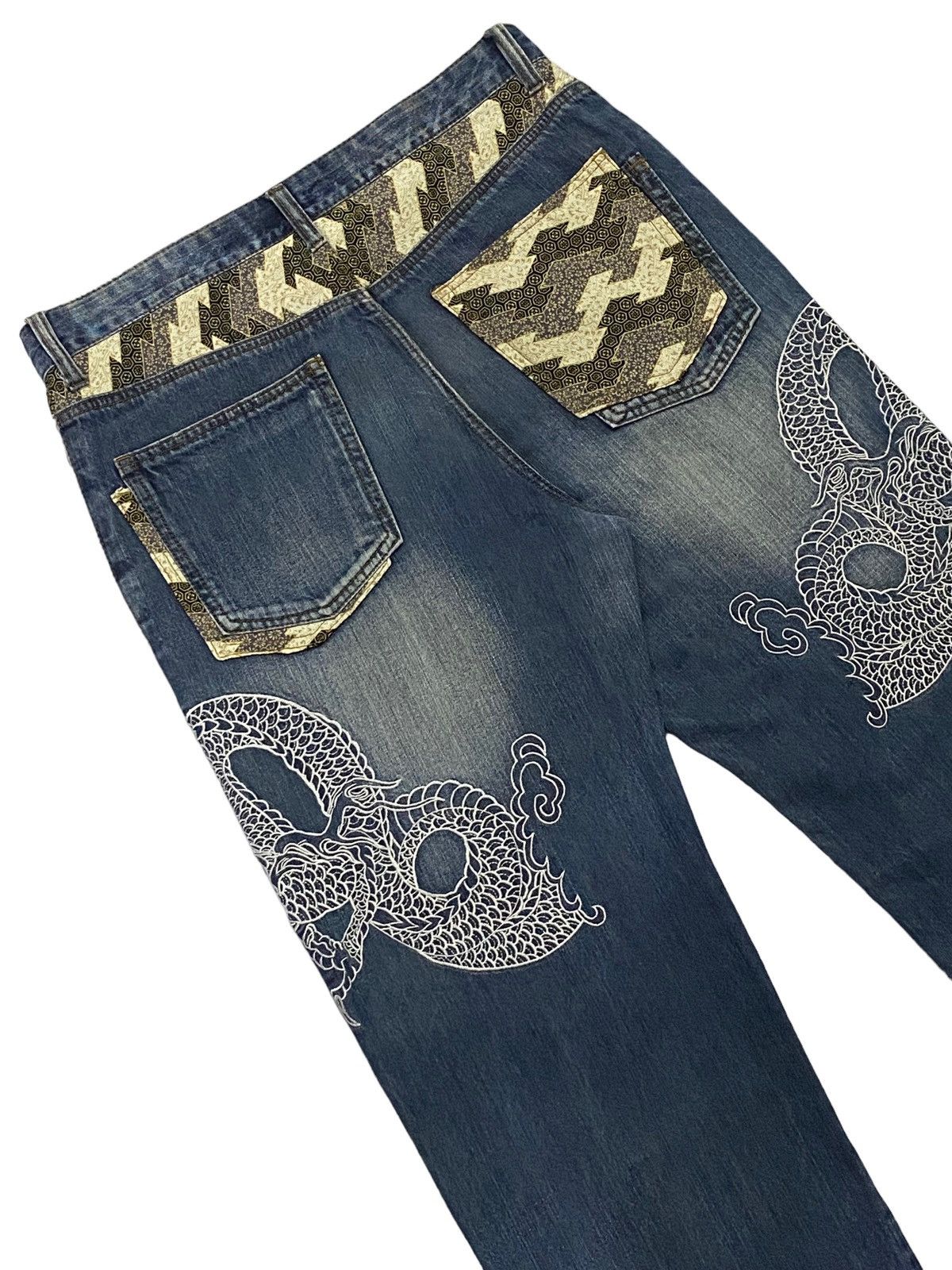 Japanese Brand Japanese Brand Embroidery Dragon Denim Pants Size US 34 / EU 50 - 15 Thumbnail