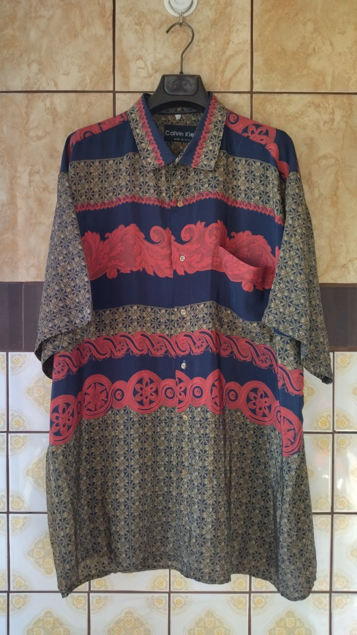 Calvin Klein Vintage silk Calvin Klein up button shirt Size US XXL / EU 58 / 5 - 1 Thumbnail
