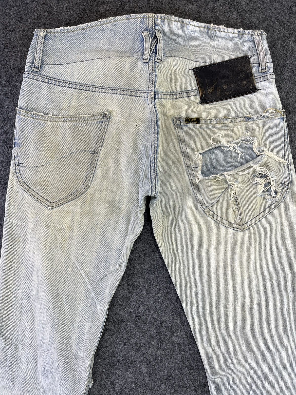 Lee Vintage Lee Low Waisted Distressed Jeans - J893 Size US 30 / EU 46 - 4 Thumbnail