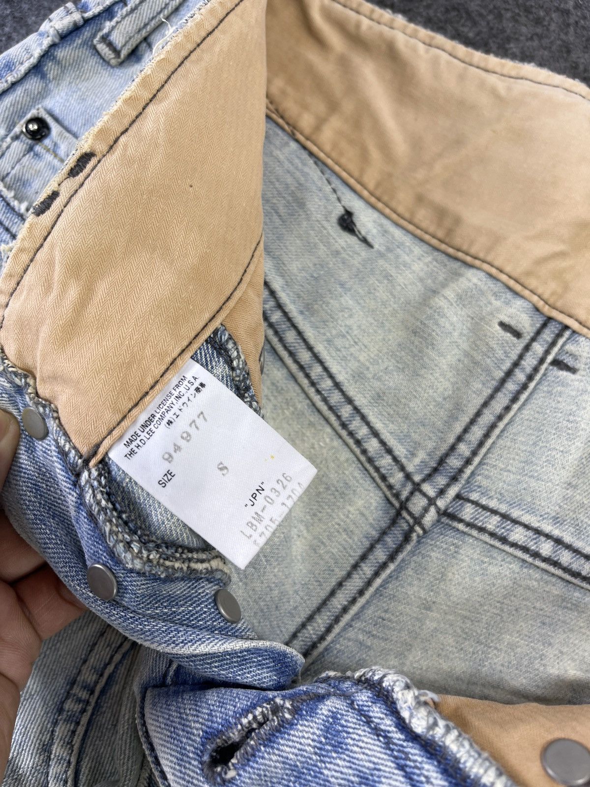 Lee Vintage Lee Low Waisted Distressed Jeans - J893 Size US 30 / EU 46 - 6 Thumbnail