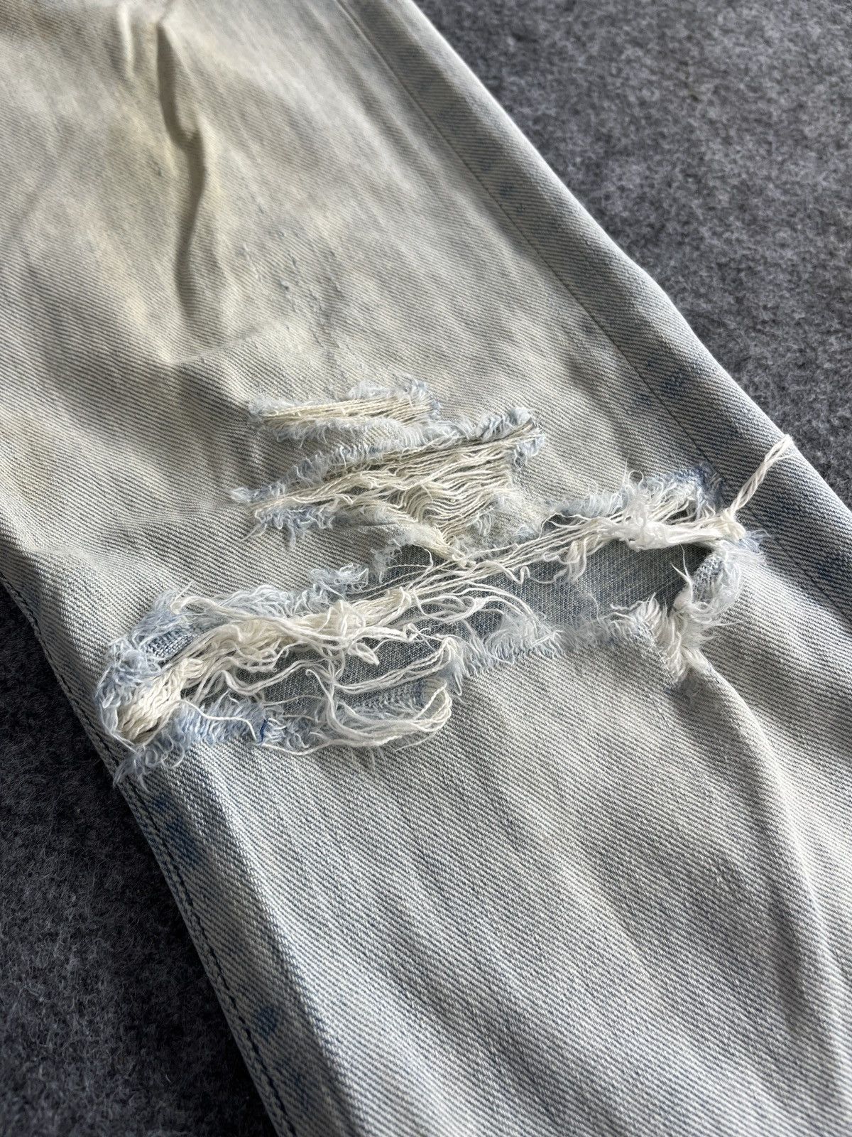 Lee Vintage Lee Low Waisted Distressed Jeans - J893 Size US 30 / EU 46 - 9 Thumbnail