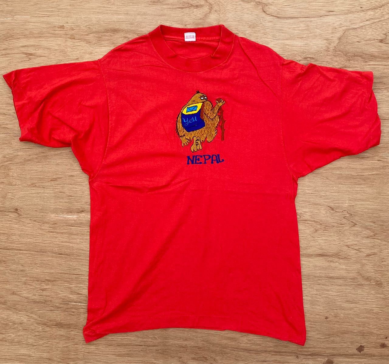 Vintage vintage tee D -18 Nepal Size US M / EU 48-50 / 2 - 1 Thumbnail