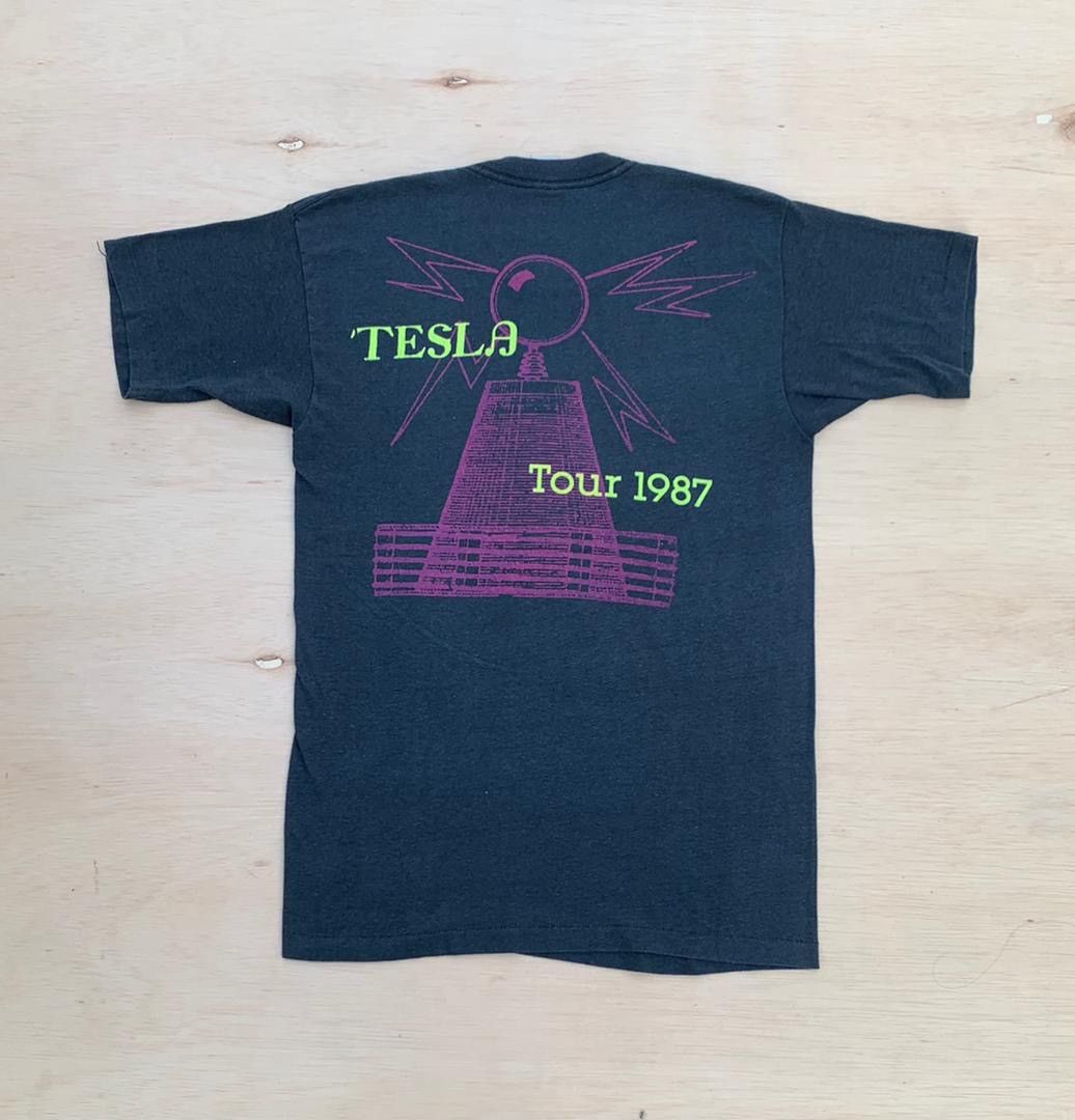 Band Tees × Vintage Vintage Tee TESLA TOUR 80s A9 Size US M / EU 48-50 / 2 - 3 Thumbnail