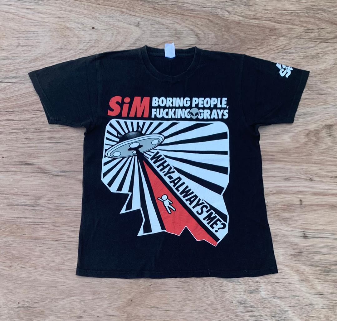 Band Tees × Japanese Brand × Vintage vintage tee SIM Japan reggae Punk band A39 Size US M / EU 48-50 / 2 - 1 Thumbnail