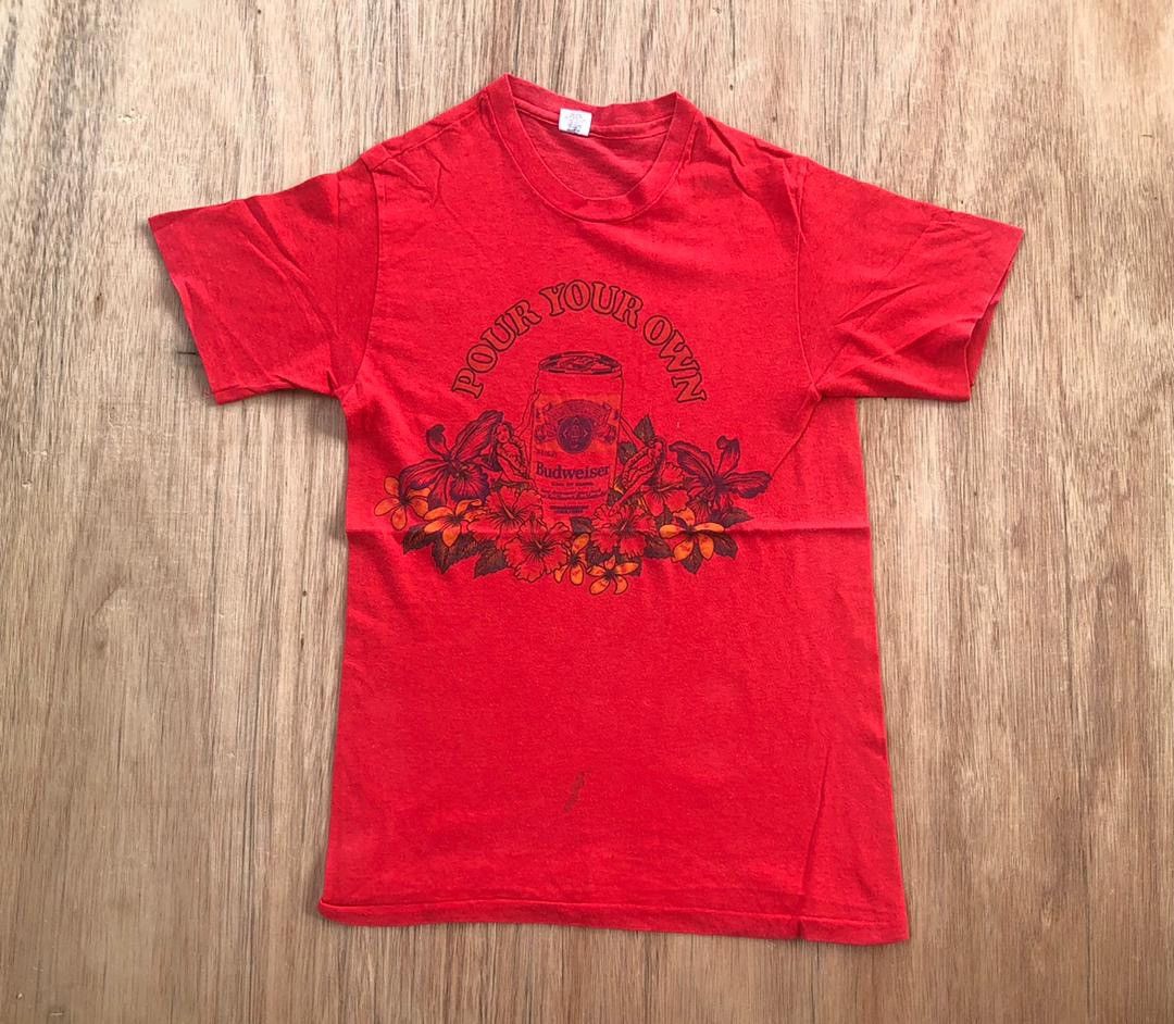 Hanes × Vintage vintage tee budweiser C17 Size US S / EU 44-46 / 1 - 1 Thumbnail