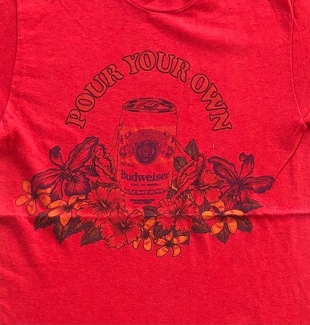 Hanes × Vintage vintage tee budweiser C17 Size US S / EU 44-46 / 1 - 2 Thumbnail