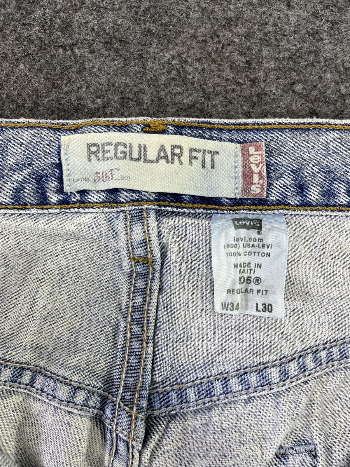 Levi's Vintage Levis 505 Light Wash Jeans - J894 Size US 34 / EU 50 - 8 Thumbnail