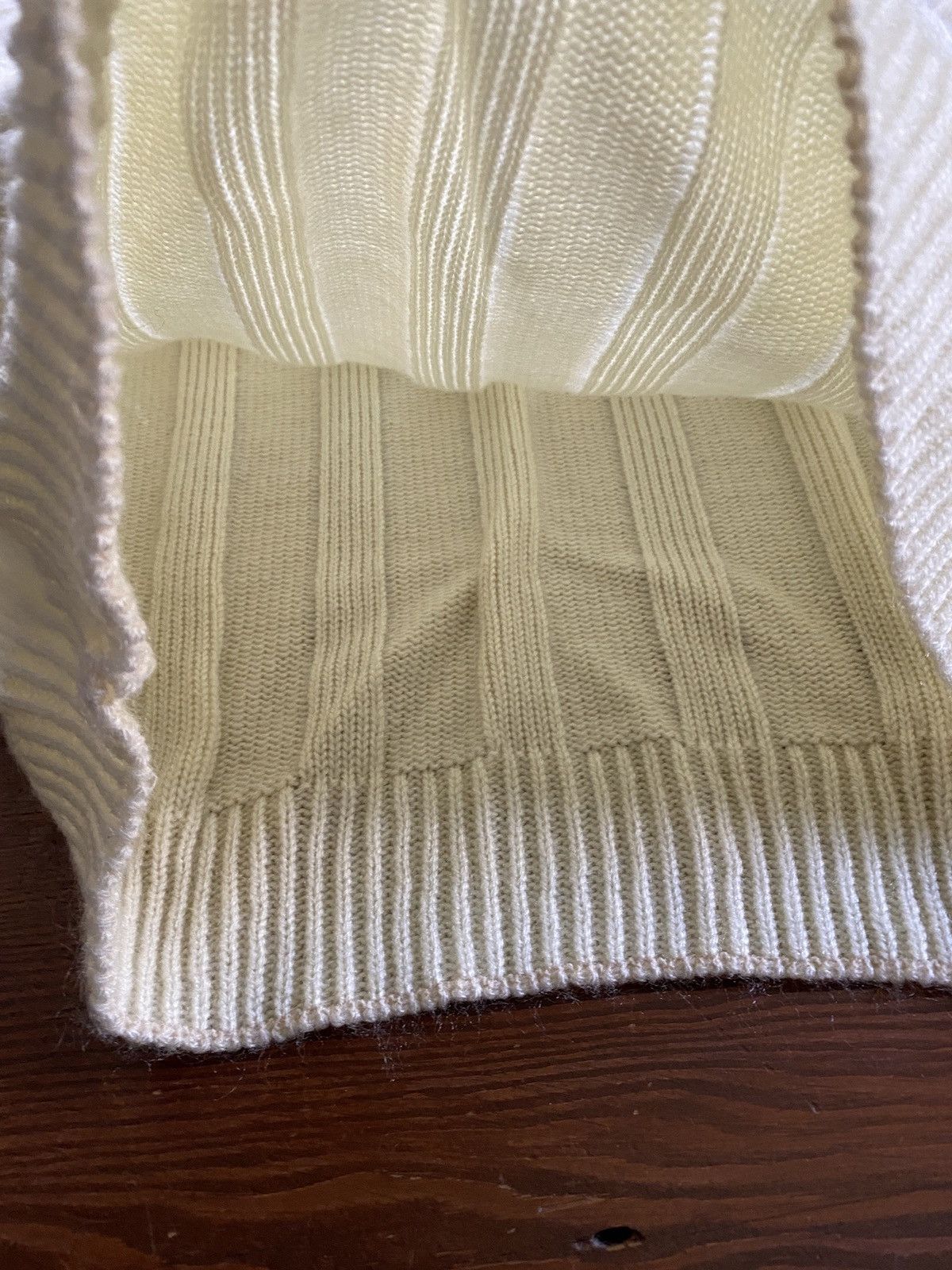 Vintage Vintage 70’s Cattivo Cream Knit Sweater Size US L / EU 52-54 / 3 - 6 Thumbnail