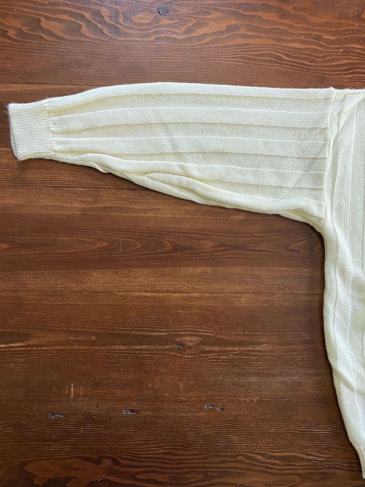 Vintage Vintage 70’s Cattivo Cream Knit Sweater Size US L / EU 52-54 / 3 - 8 Thumbnail