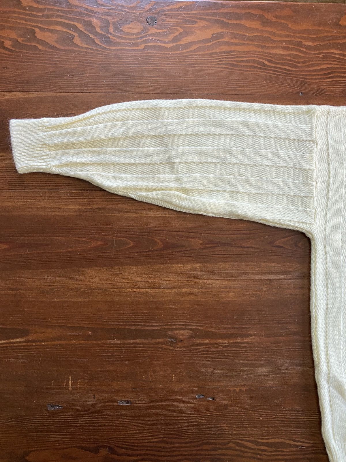 Vintage Vintage 70’s Cattivo Cream Knit Sweater Size US L / EU 52-54 / 3 - 11 Thumbnail