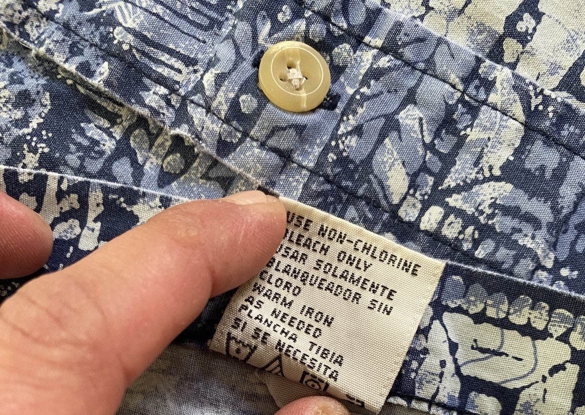 Vintage Vintage 90’s Crossings Sueded Hawaiian Style Button Up Size US M / EU 48-50 / 2 - 7 Thumbnail