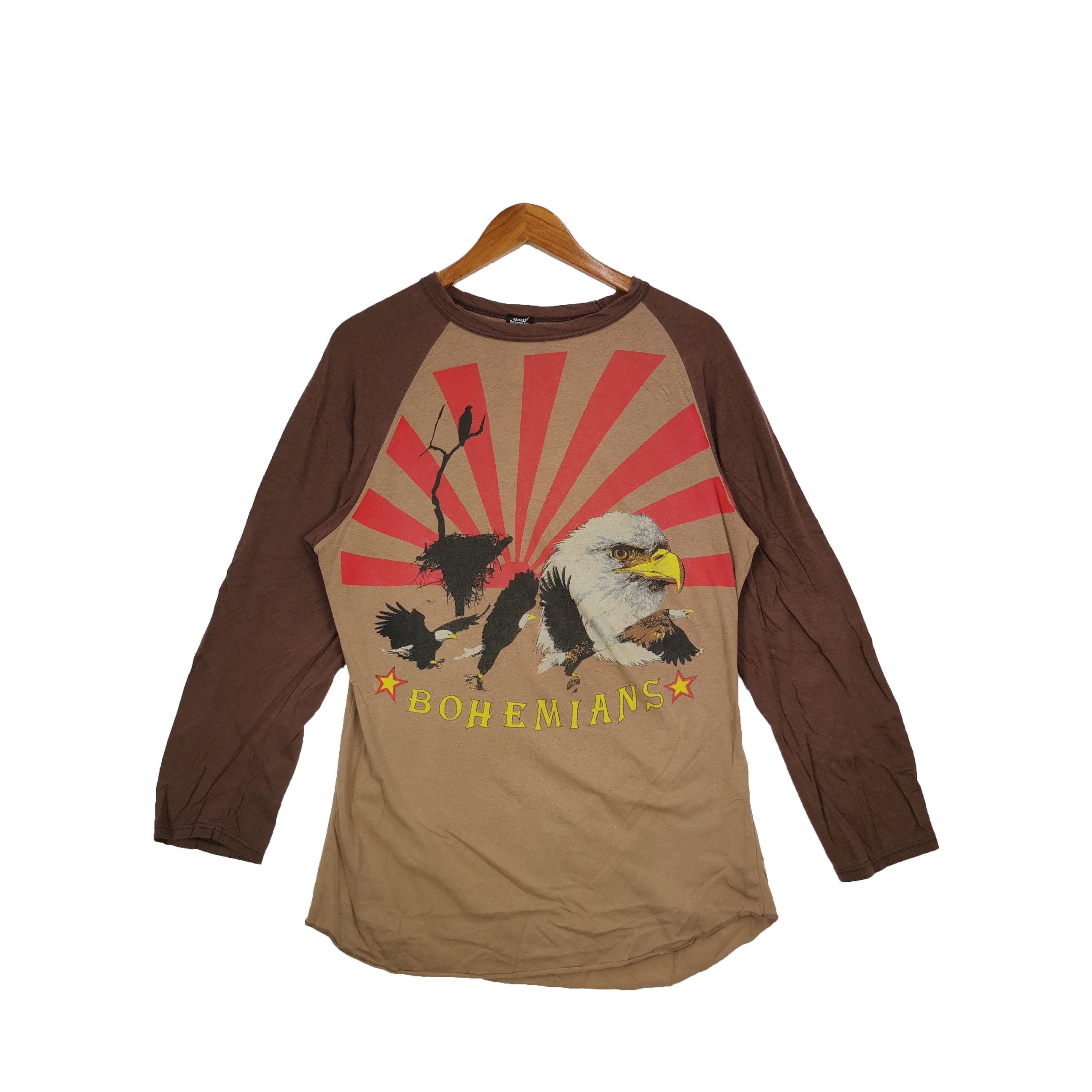 Japanese Brand Vintage Bohemians T Shirt Eagle Rising Sun Japanese Size US L / EU 52-54 / 3 - 1 Thumbnail