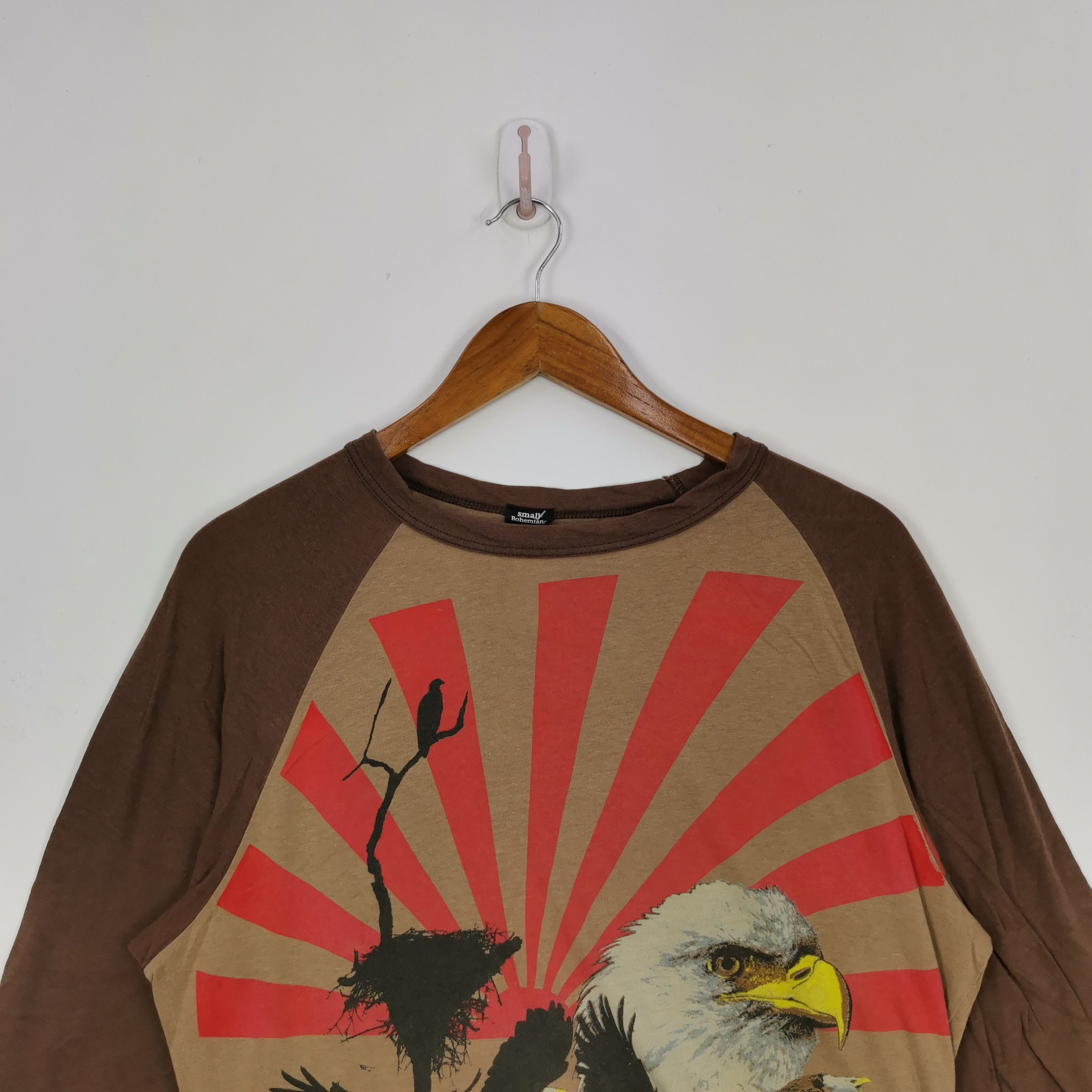 Japanese Brand Vintage Bohemians T Shirt Eagle Rising Sun Japanese Size US L / EU 52-54 / 3 - 2 Thumbnail