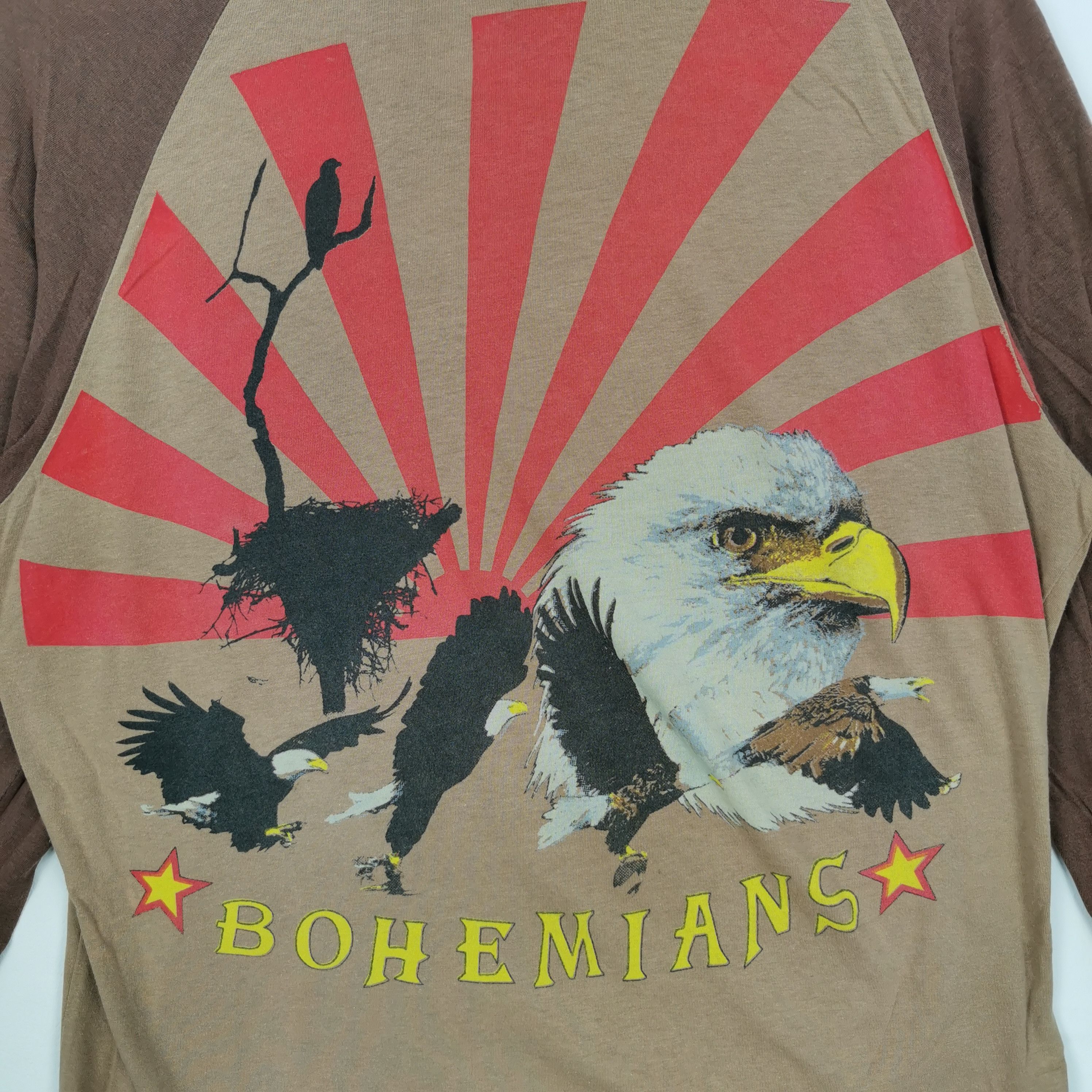 Japanese Brand Vintage Bohemians T Shirt Eagle Rising Sun Japanese Size US L / EU 52-54 / 3 - 3 Thumbnail