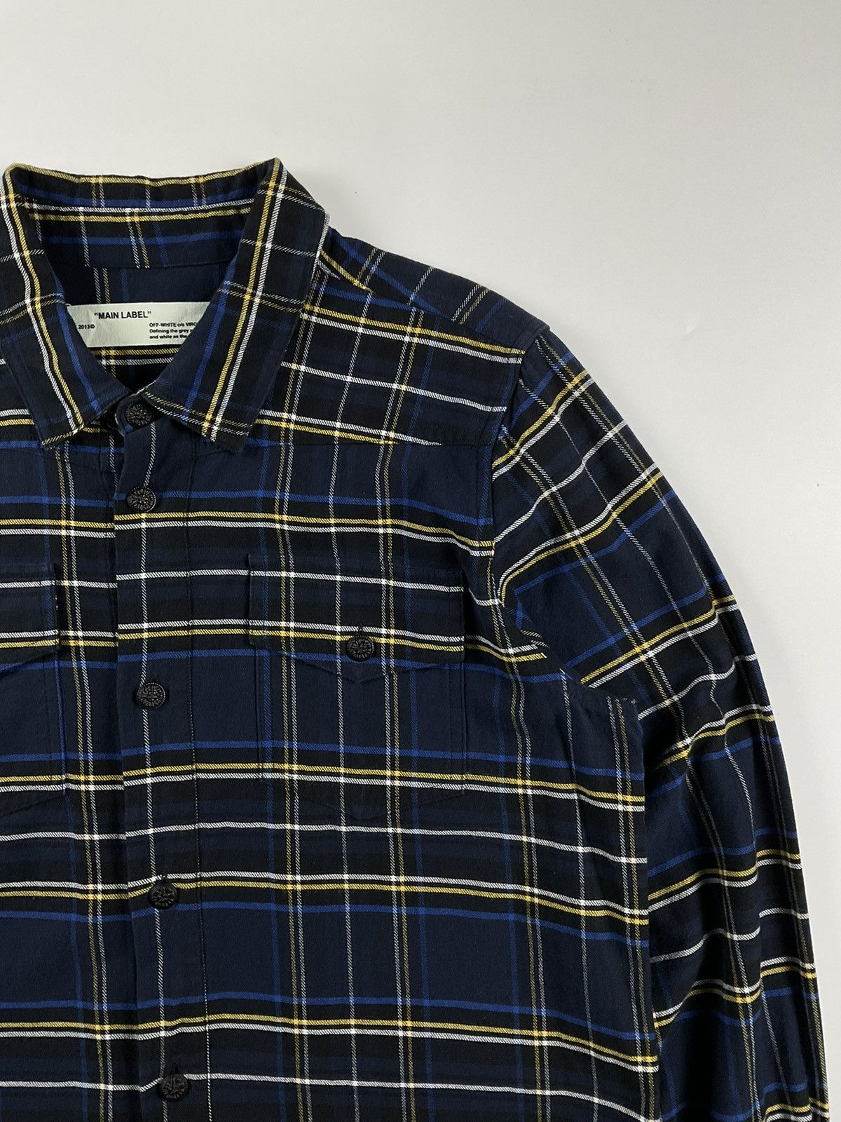 Off-White Off White Diagonal Spray Flannel Shirt Size US S / EU 44-46 / 1 - 4 Thumbnail