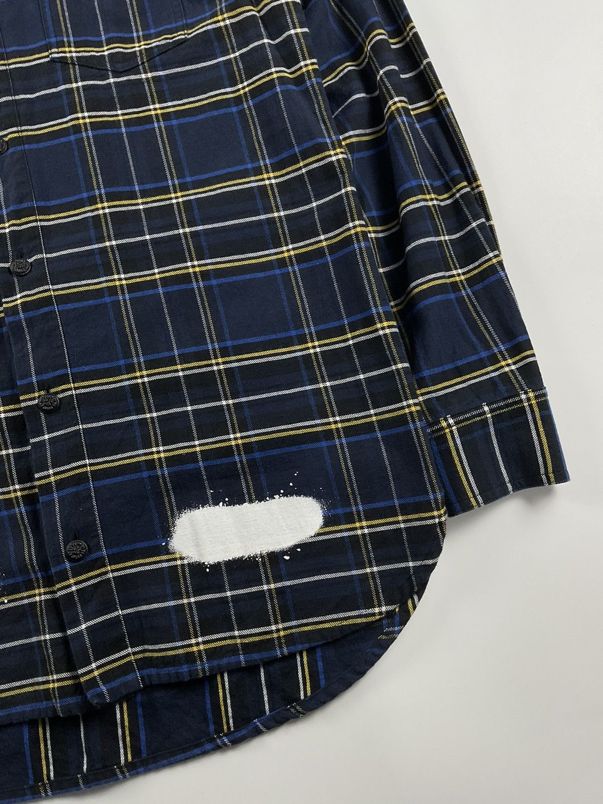 Off-White Off White Diagonal Spray Flannel Shirt Size US S / EU 44-46 / 1 - 6 Thumbnail