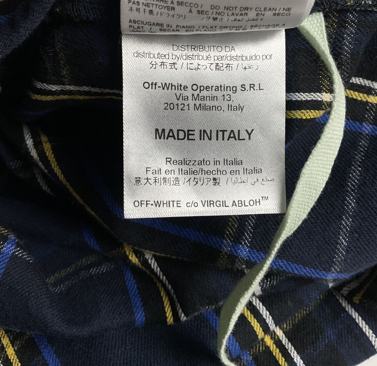 Off-White Off White Diagonal Spray Flannel Shirt Size US S / EU 44-46 / 1 - 10 Thumbnail