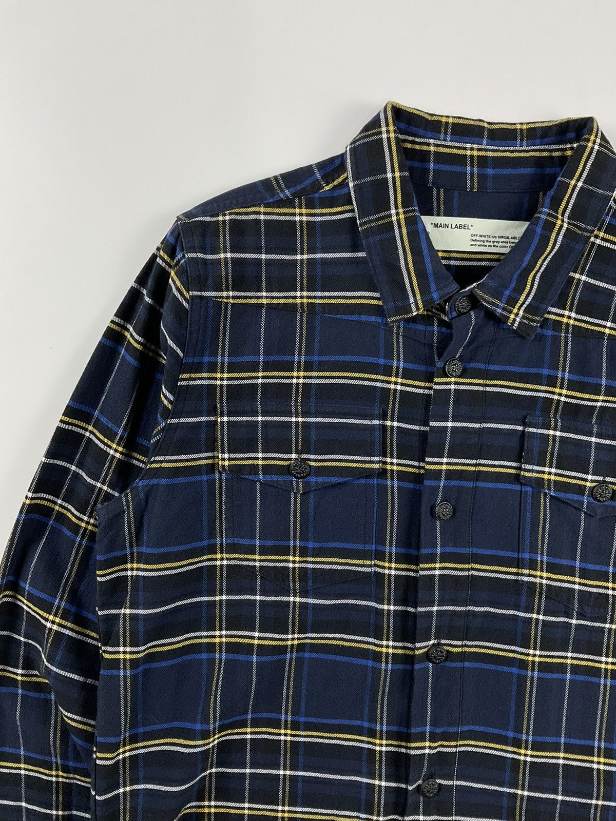 Off-White Off White Diagonal Spray Flannel Shirt Size US S / EU 44-46 / 1 - 3 Thumbnail