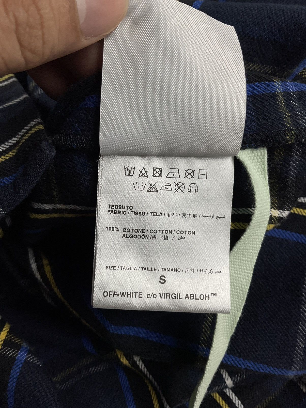 Off-White Off White Diagonal Spray Flannel Shirt Size US S / EU 44-46 / 1 - 9 Thumbnail