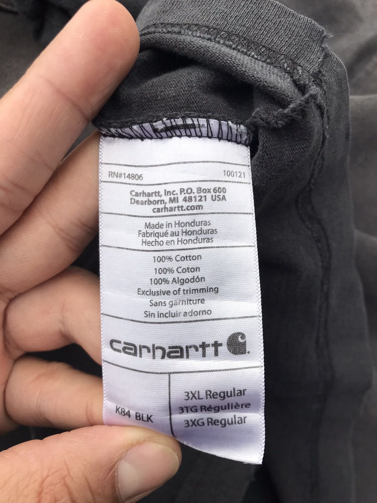 Carhartt Distressed Big Size Carhatt Pocket Tee Size US XXL / EU 58 / 5 - 16 Thumbnail