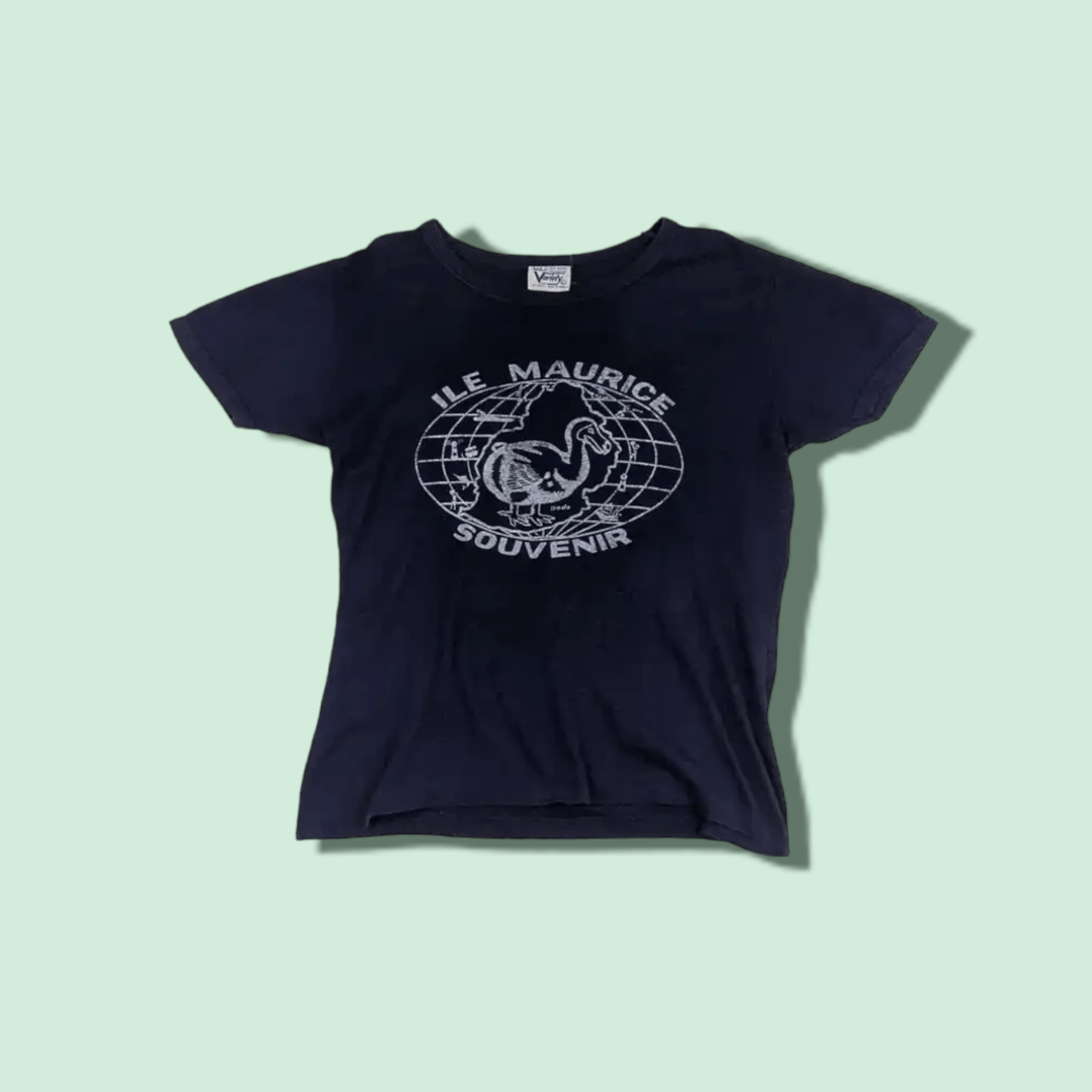Vintage 70's ILE MAURICE Mauritius Souvenir Tee Single Stitches Size L / US 10 / IT 46 - 1 Thumbnail