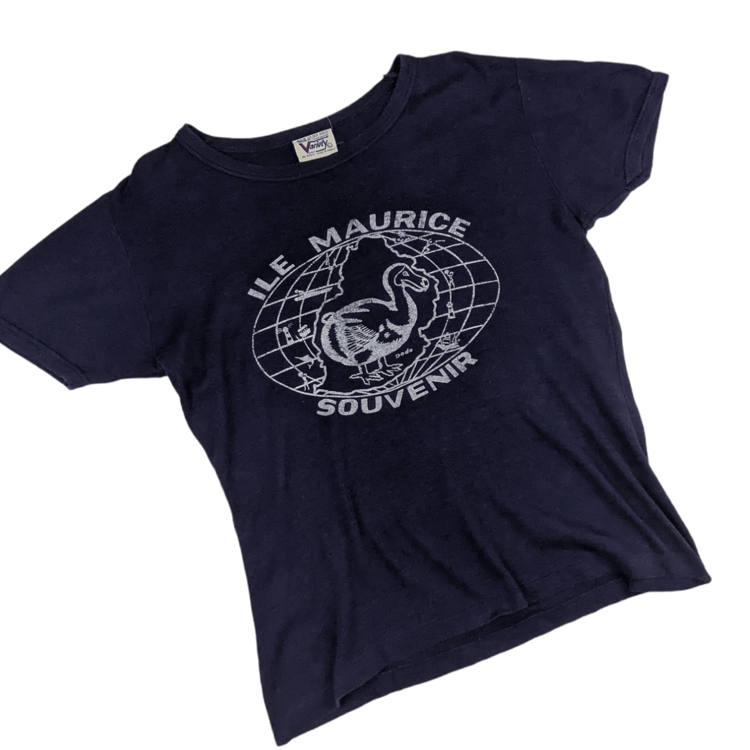 Vintage 70's ILE MAURICE Mauritius Souvenir Tee Single Stitches Size L / US 10 / IT 46 - 3 Thumbnail