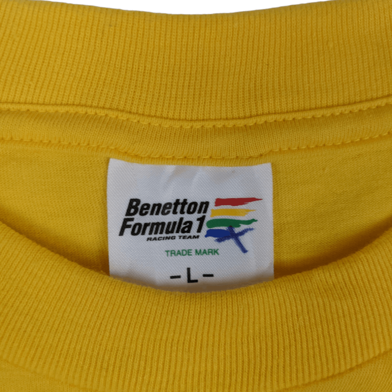 Benetton BENETTON Formula 1 Dolphin Racing T-Shirt Single Stitches Size US L / EU 52-54 / 3 - 9 Thumbnail